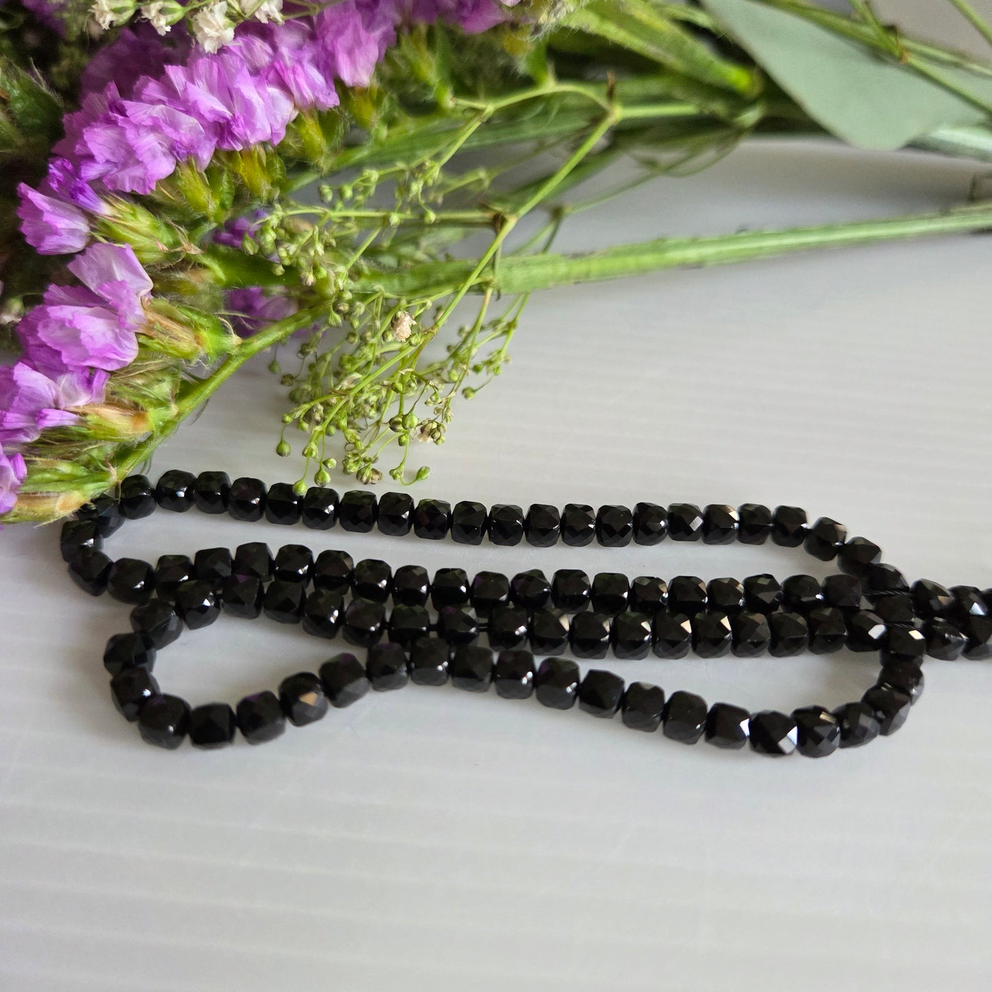 Black Spinel Beads