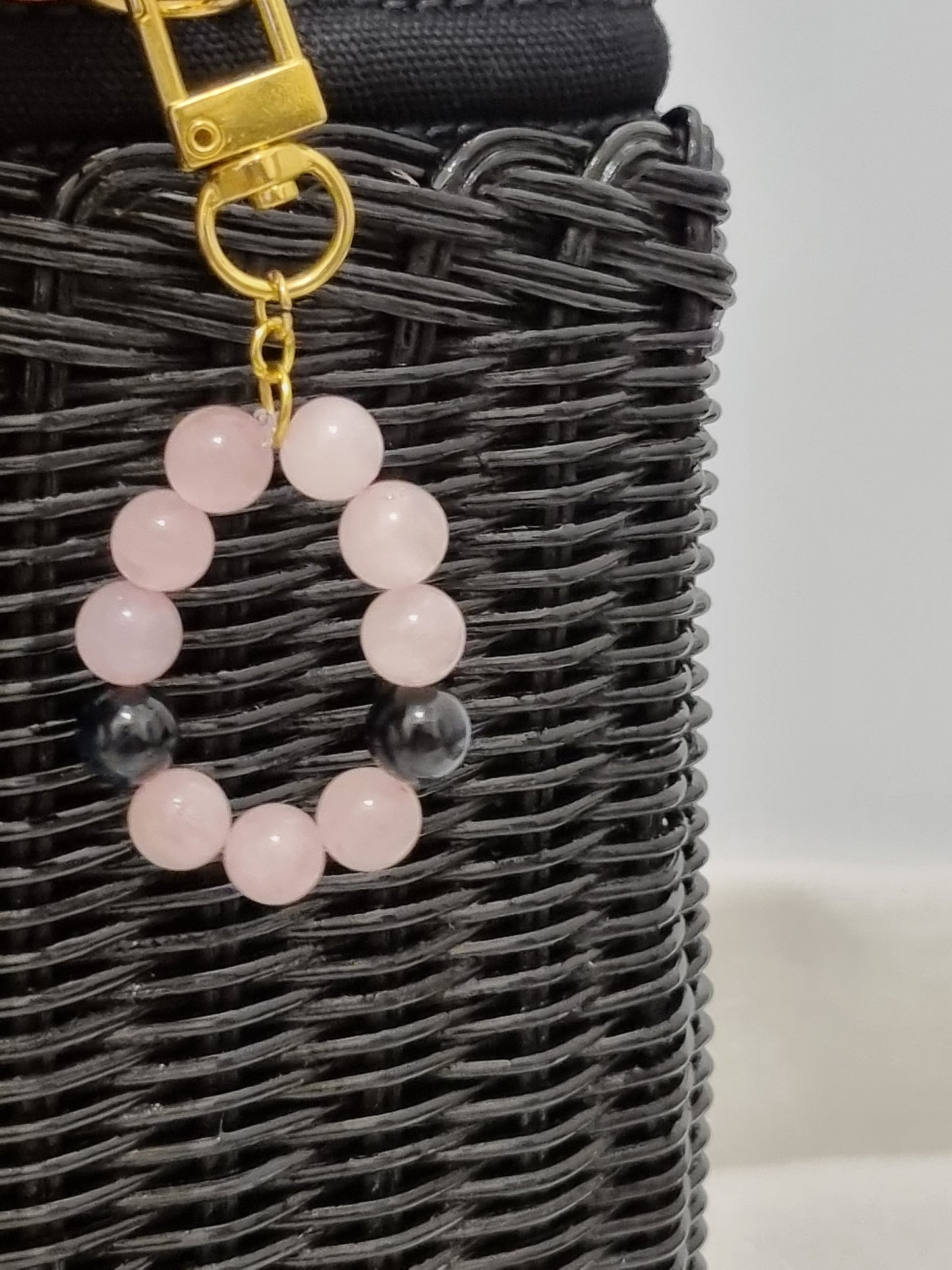 Bag Charm - Blue Rosy Combi