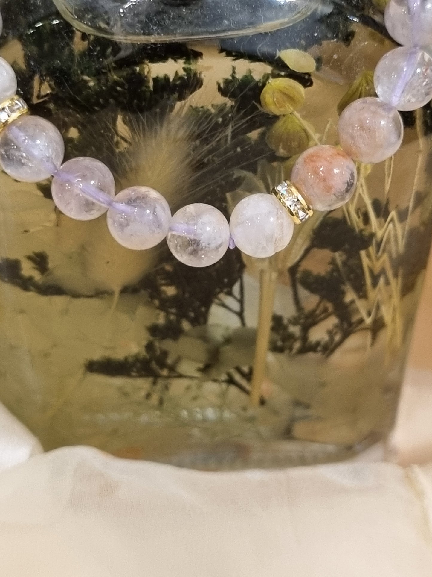 Amethyst Phantom Quartz Bracelet