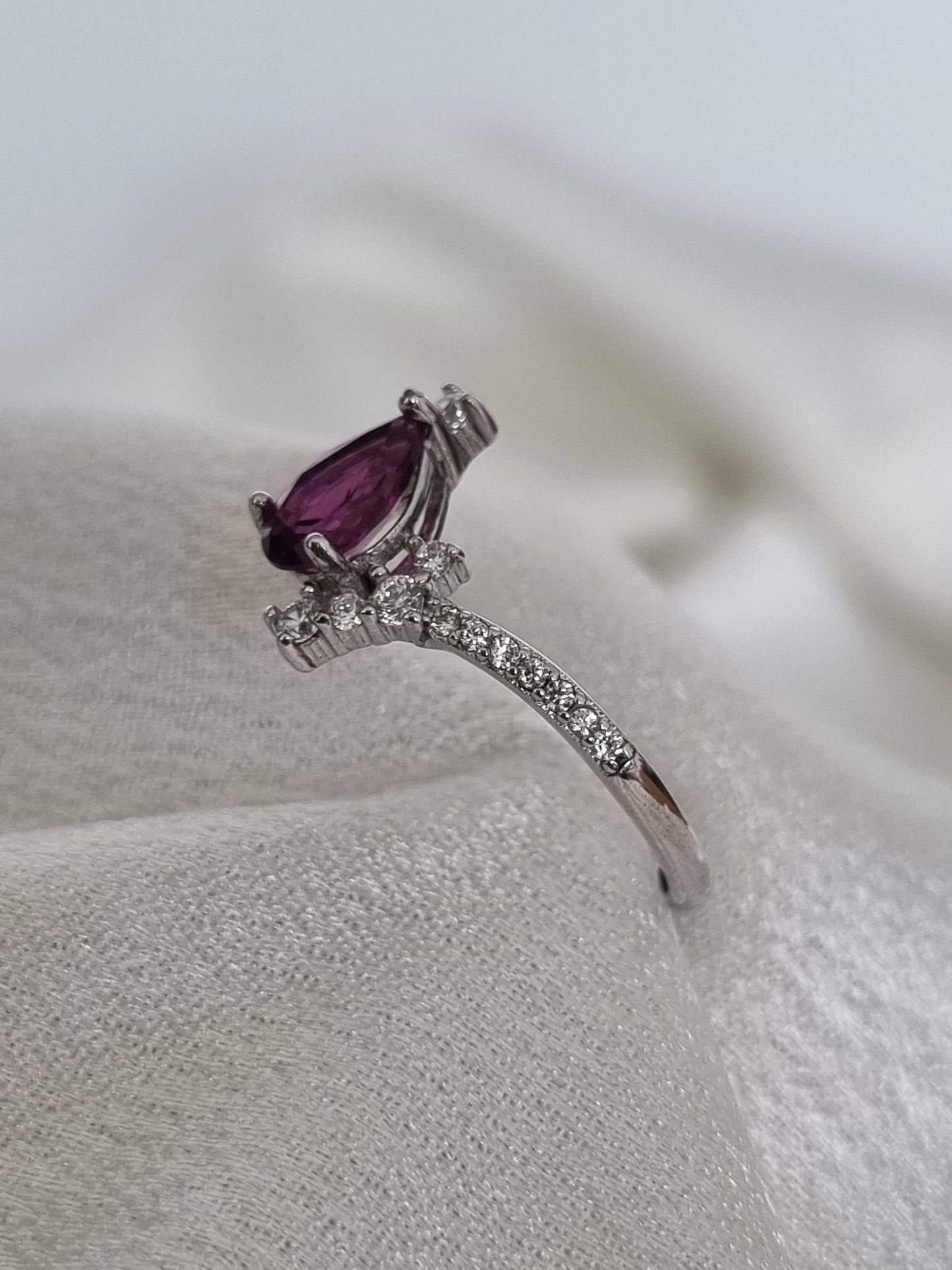 Rhodolite Garnet Ring