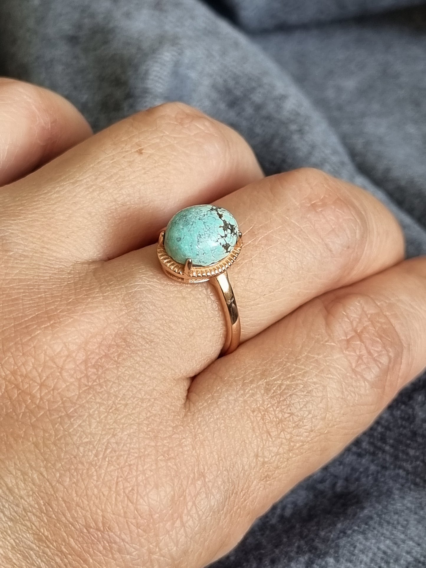 Cabochon Turquoise Rings