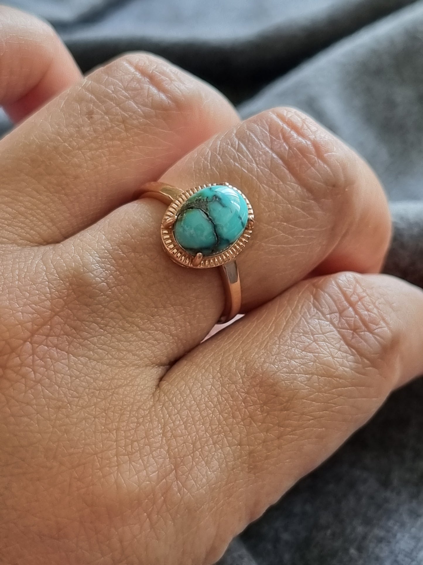 Cabochon Turquoise Rings