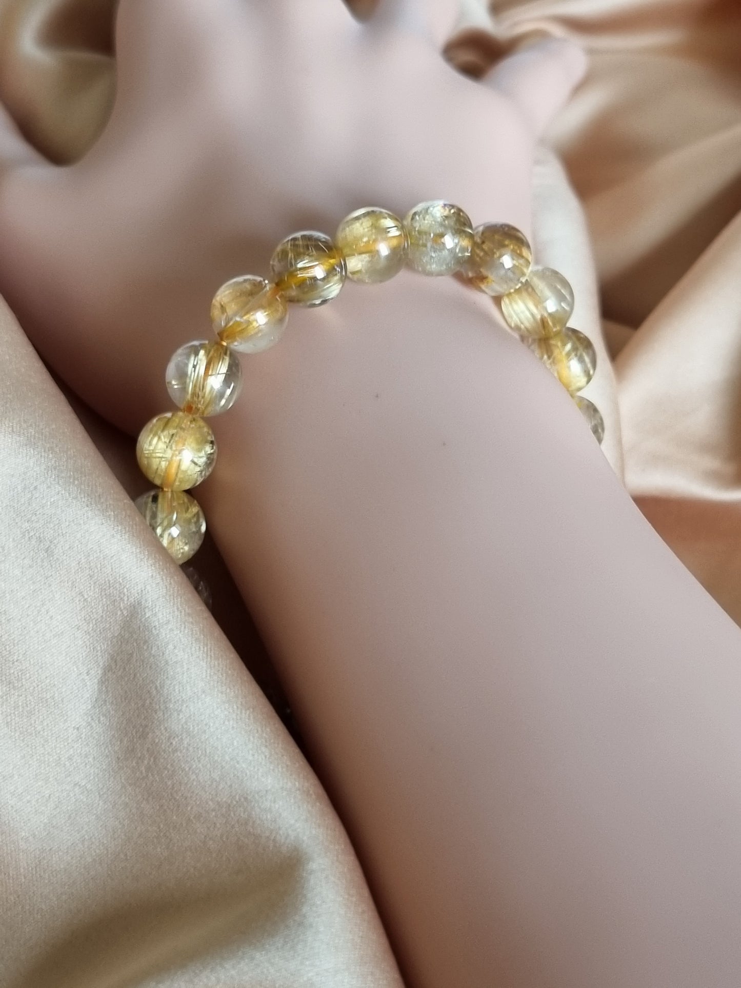Golden Rutilated Quartz Bracelet