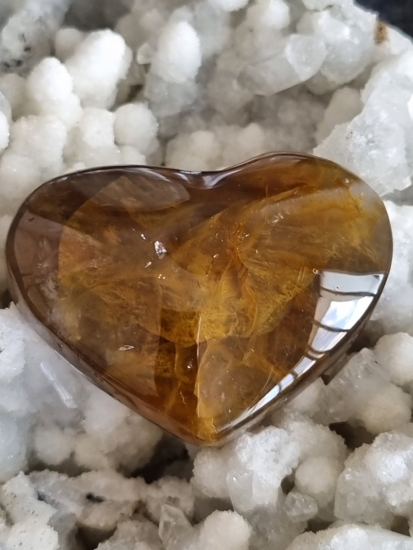 Golden Healer Hearts (Hematoid Quartz)