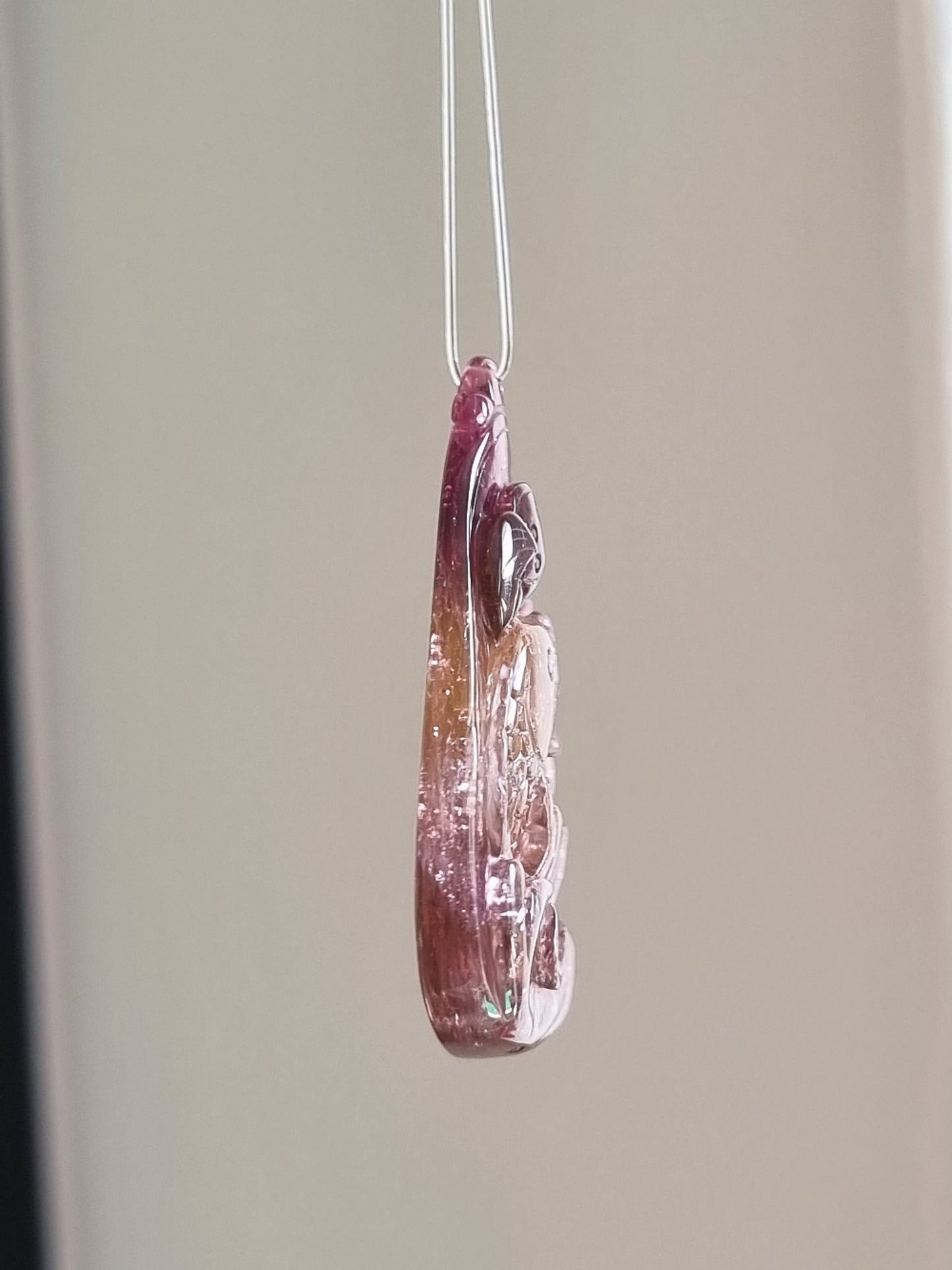 Red Tourmaline Pendant