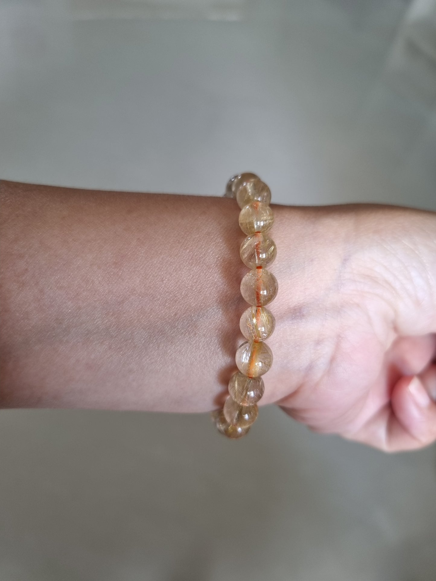 Golden Rutilated Quartz Bracelet