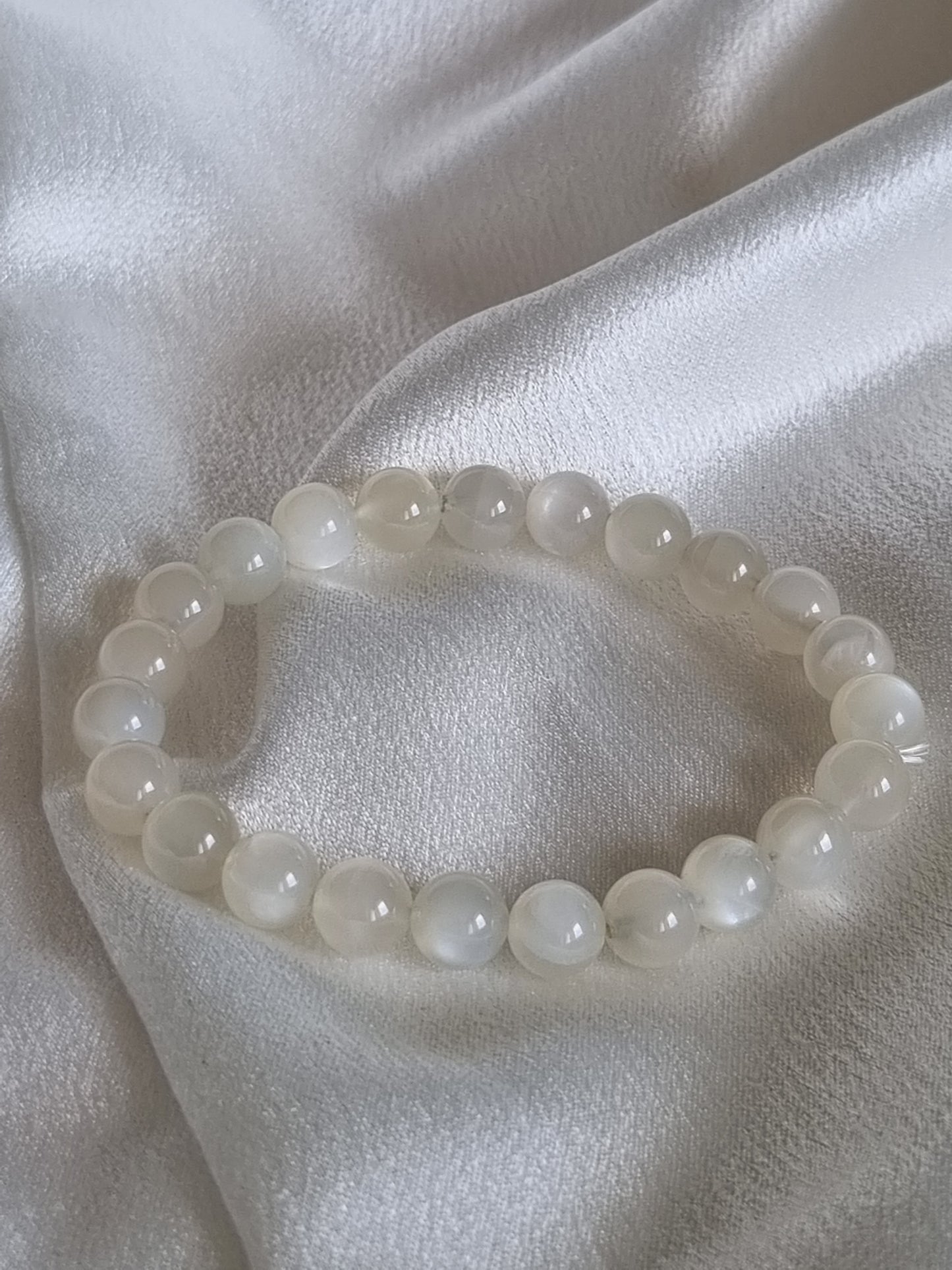 White Moonstone Bracelet