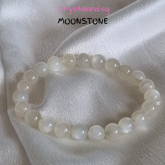 White Moonstone Bracelet