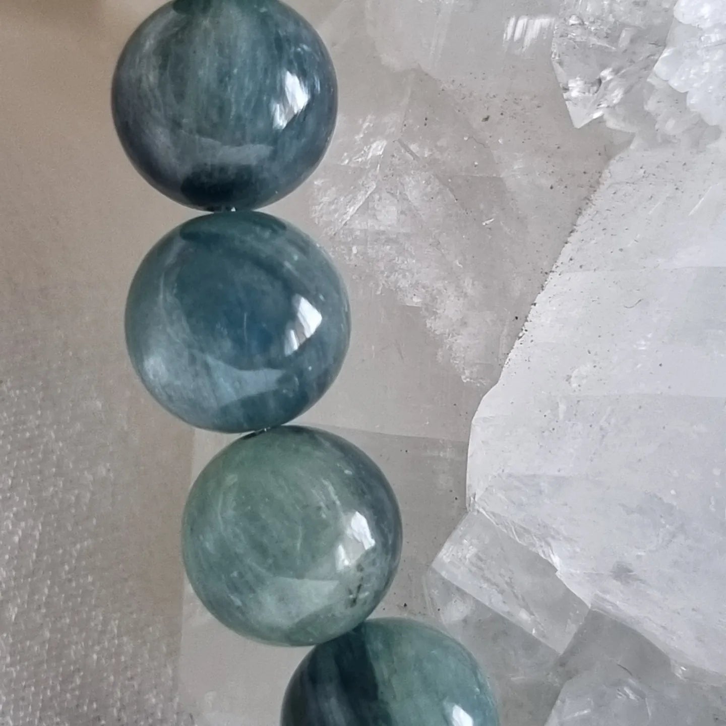 Blue- Green Kyanite Bracelet