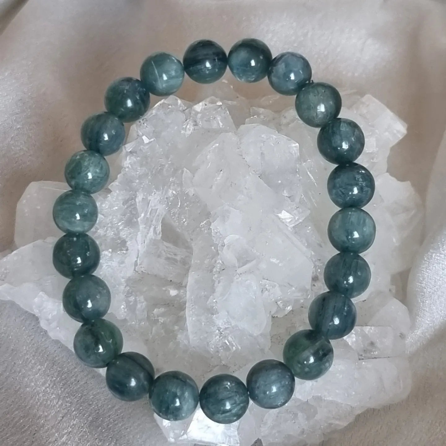 Blue- Green Kyanite Bracelet