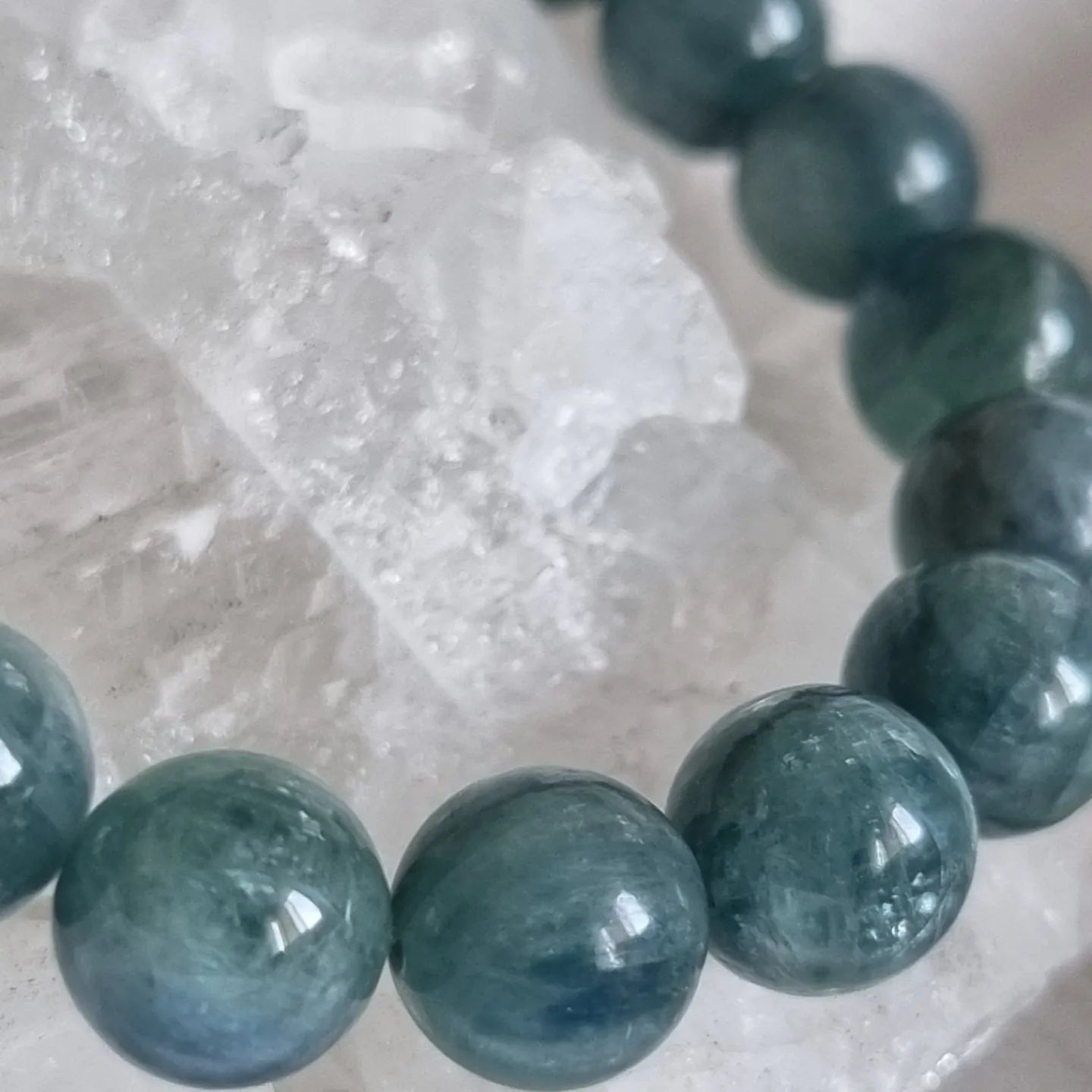 Blue- Green Kyanite Bracelet