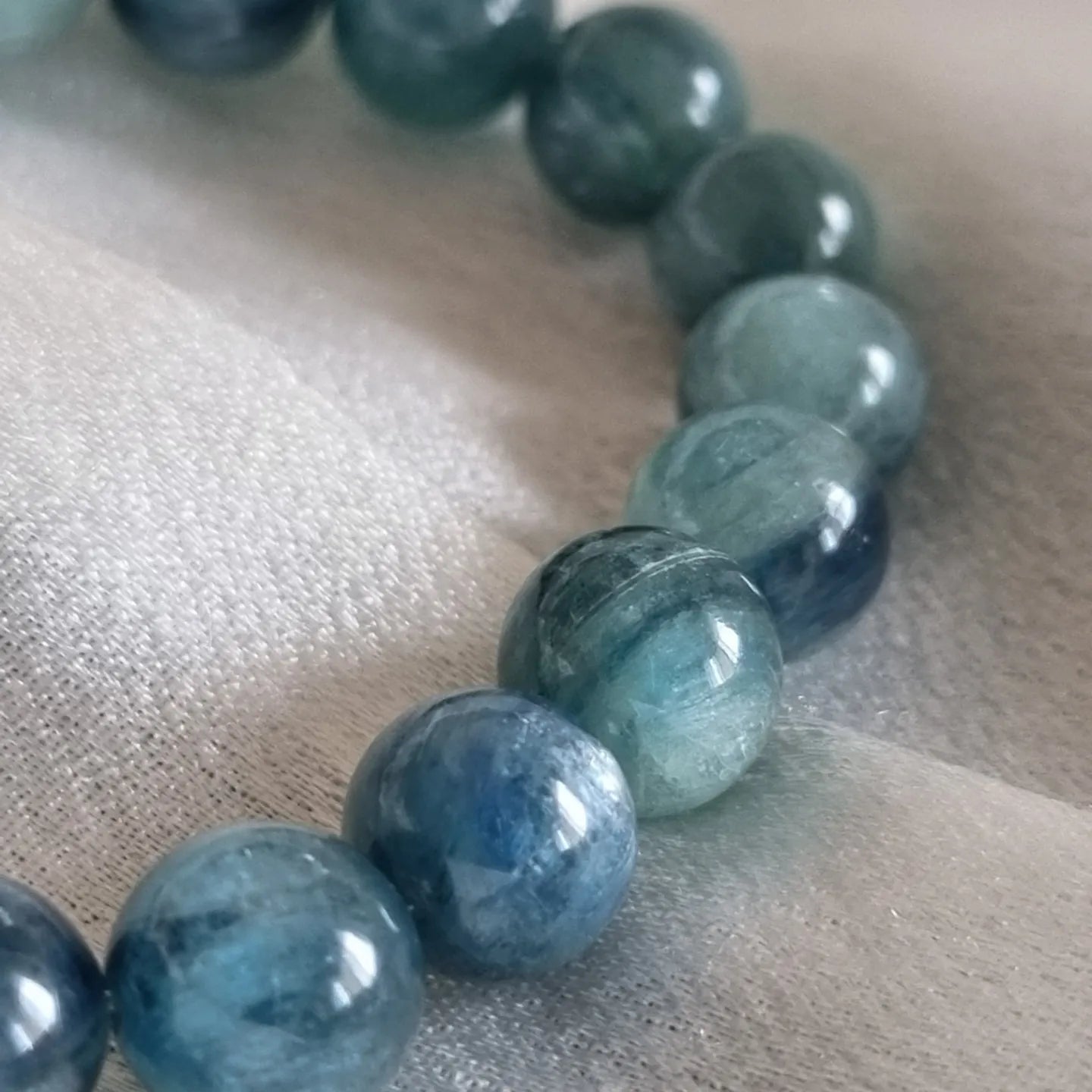 Blue- Green Kyanite Bracelet