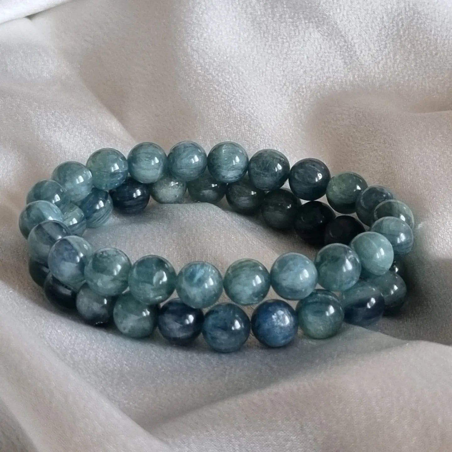 Blue- Green Kyanite Bracelet