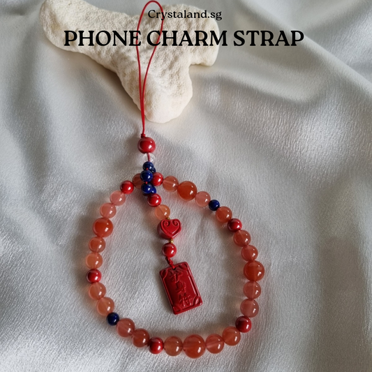 Southern Red Agate Phone Charm Strap