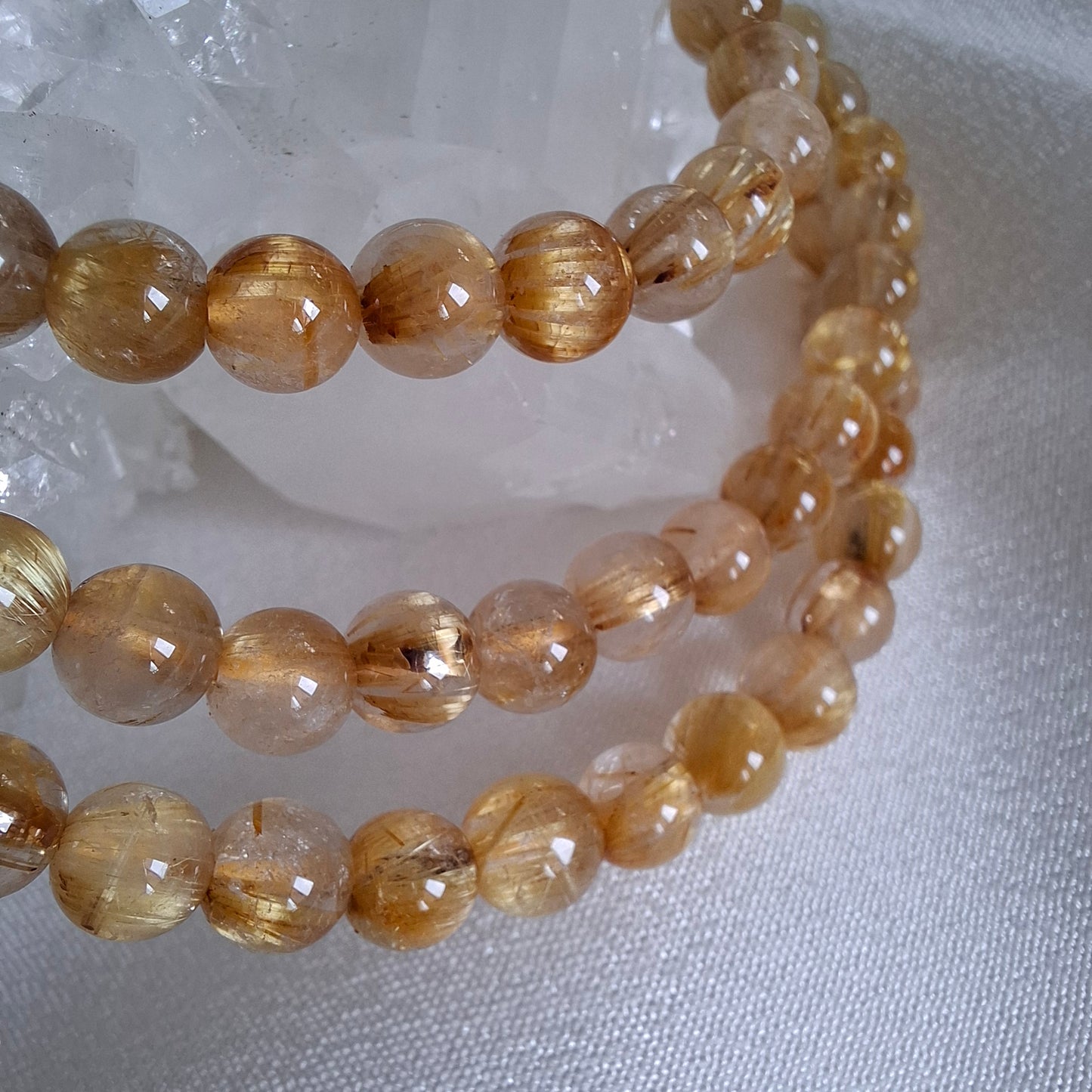 Golden Rutilated Quartz Bracelet