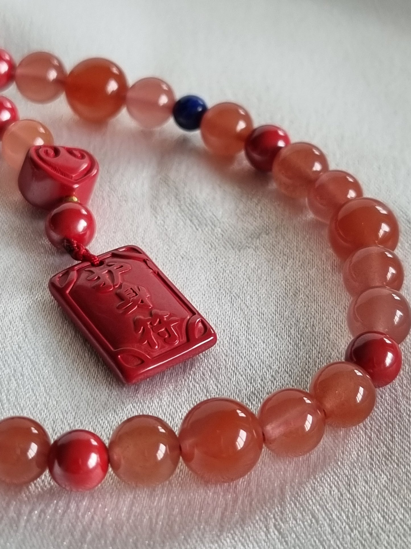 Southern Red Agate Phone Charm Strap