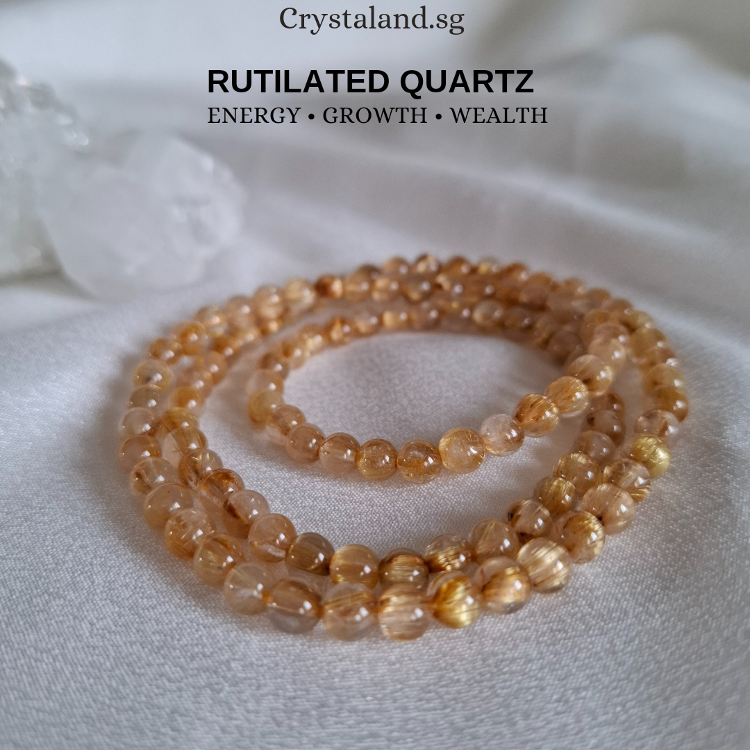 Golden Rutilated Quartz Bracelet