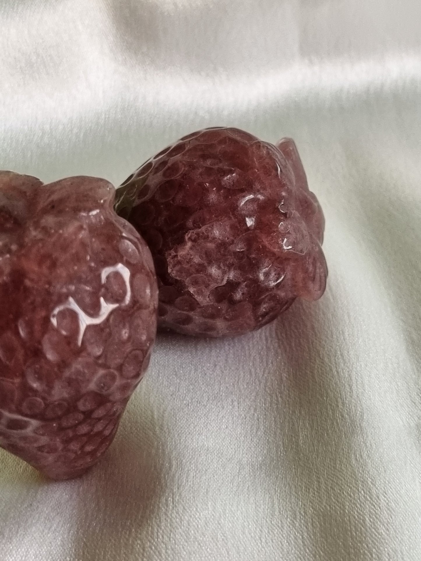 Strawberry Quartz Strawberry Carving Display