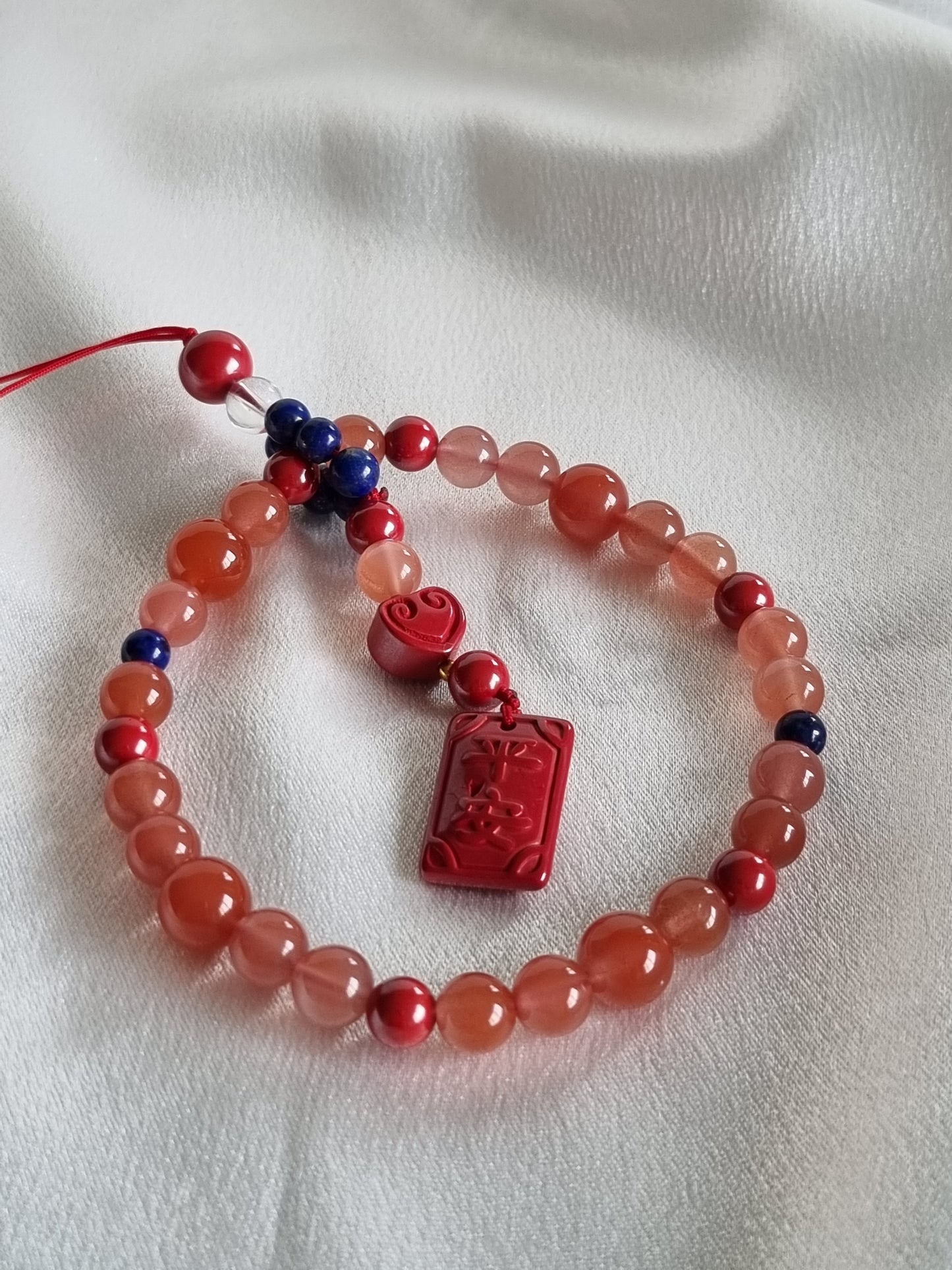 Southern Red Agate Phone Charm Strap