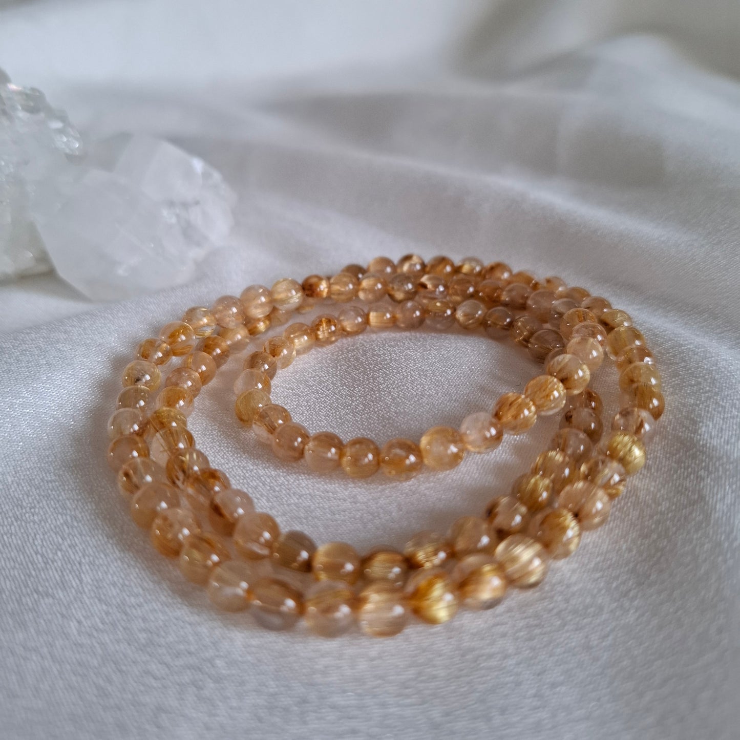 Golden Rutilated Quartz Bracelet