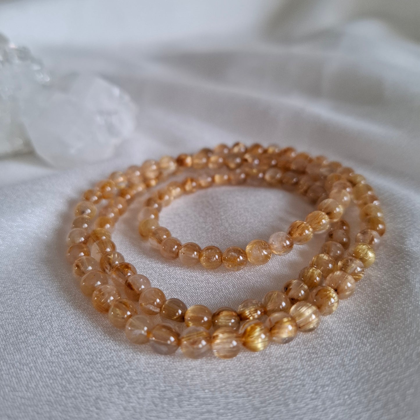 Golden Rutilated Quartz Bracelet