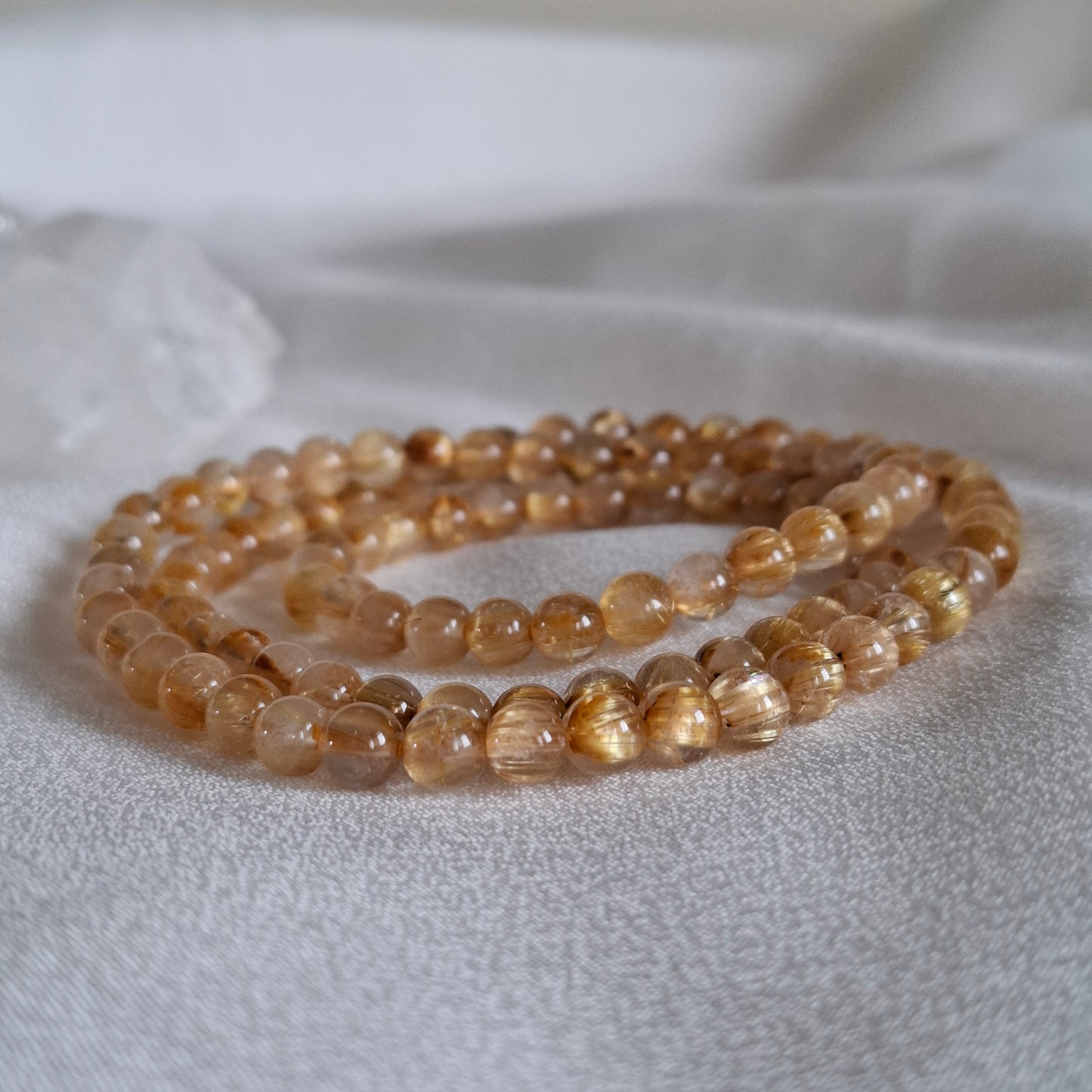 Golden Rutilated Quartz Bracelet