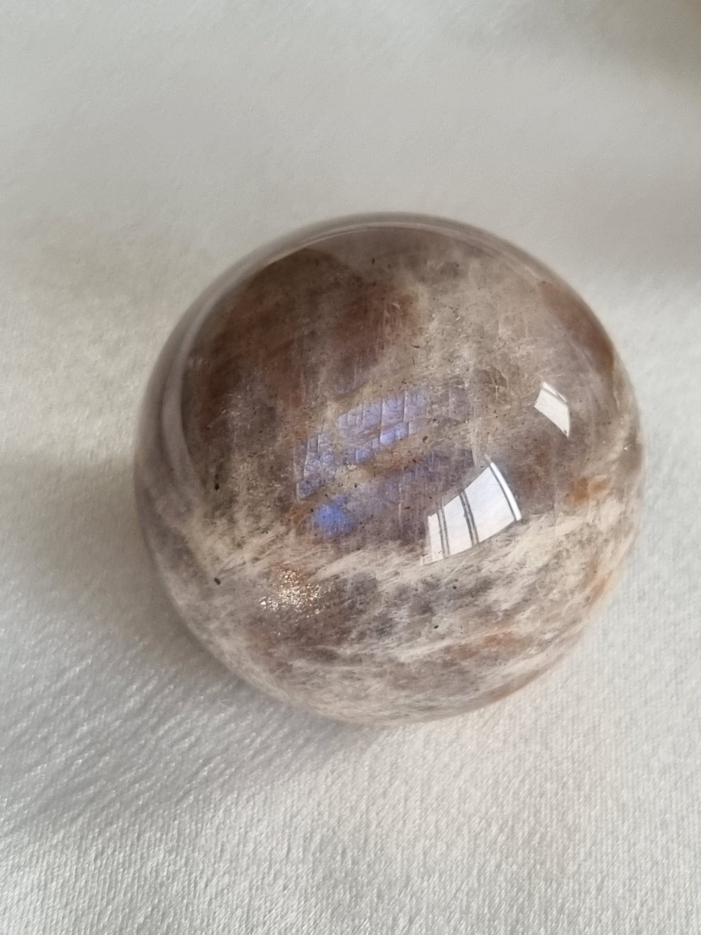 Earthly Brown Moonstone Sphere
