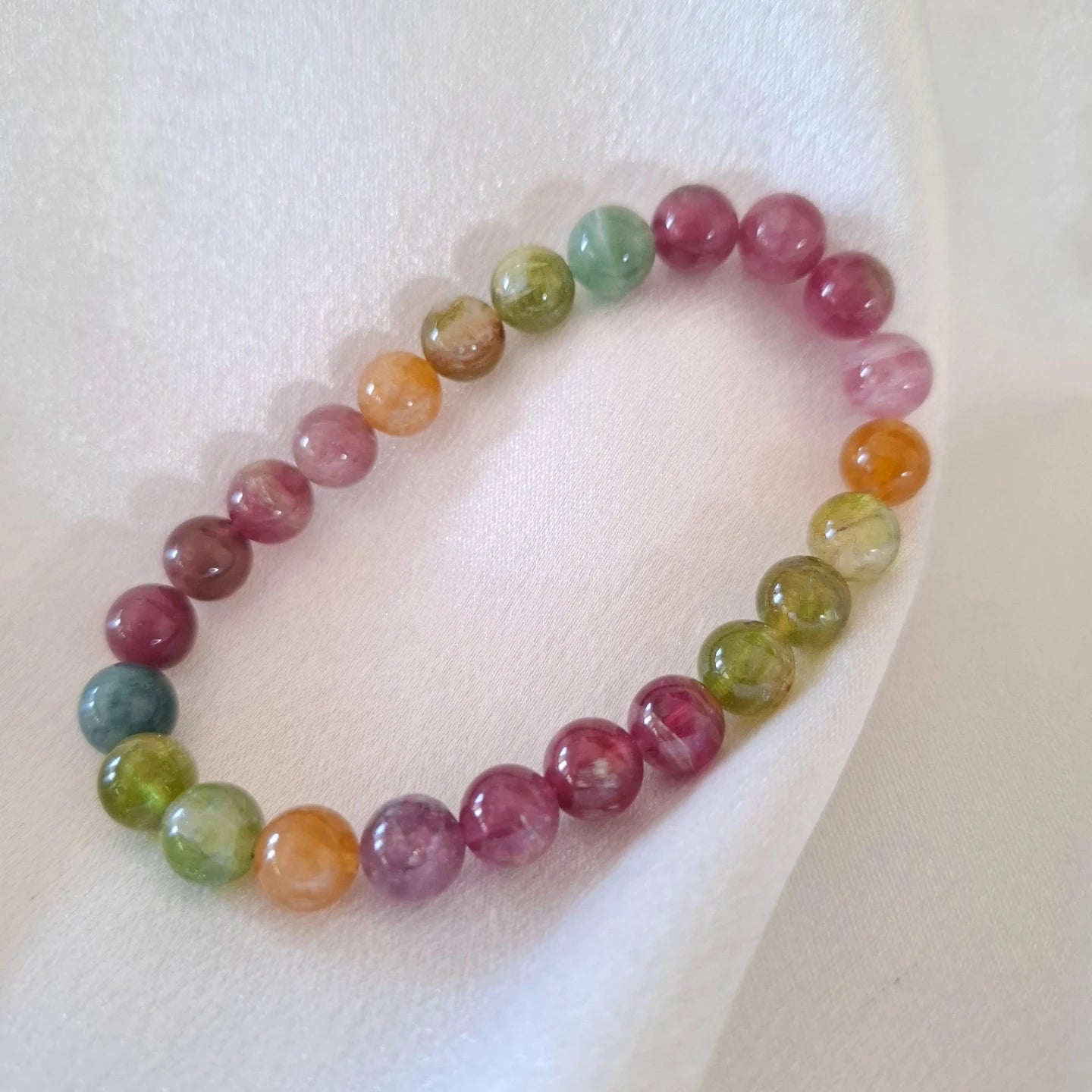 Watermelon Tourmaline Bracelet