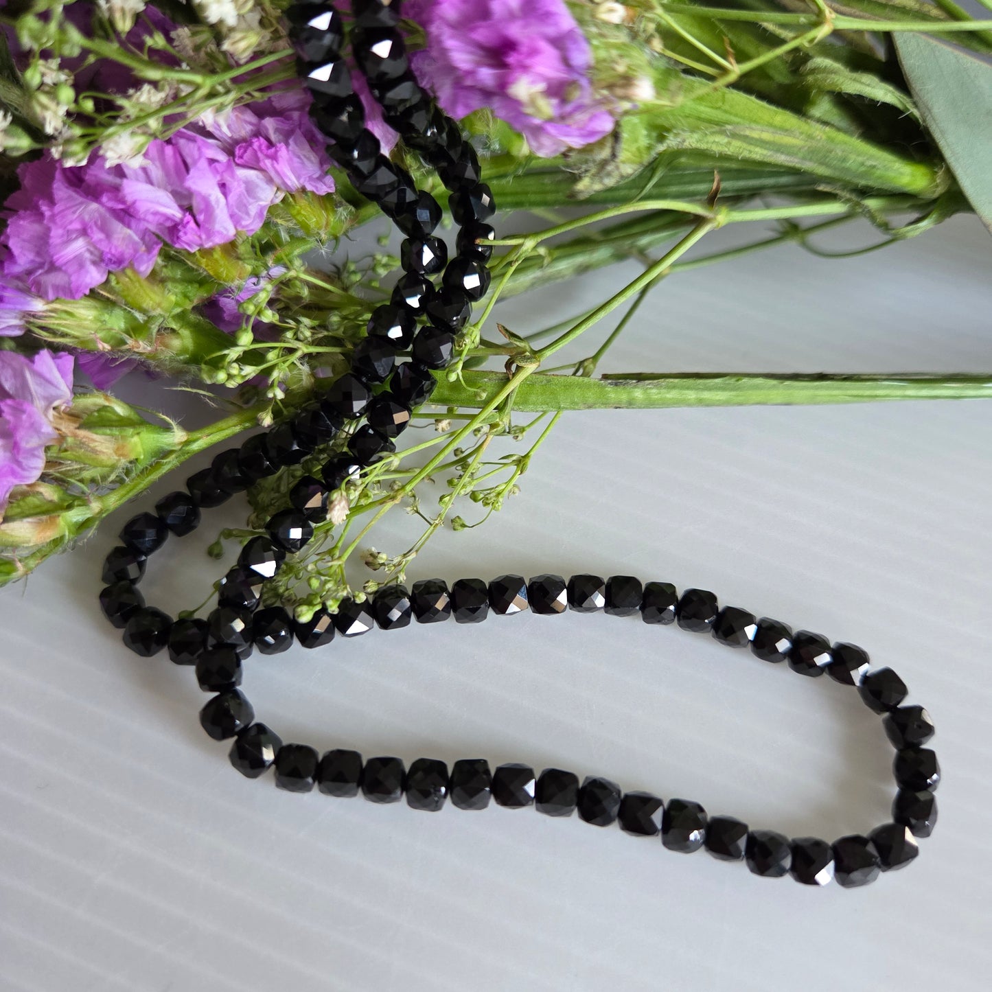 Black Spinel Beads