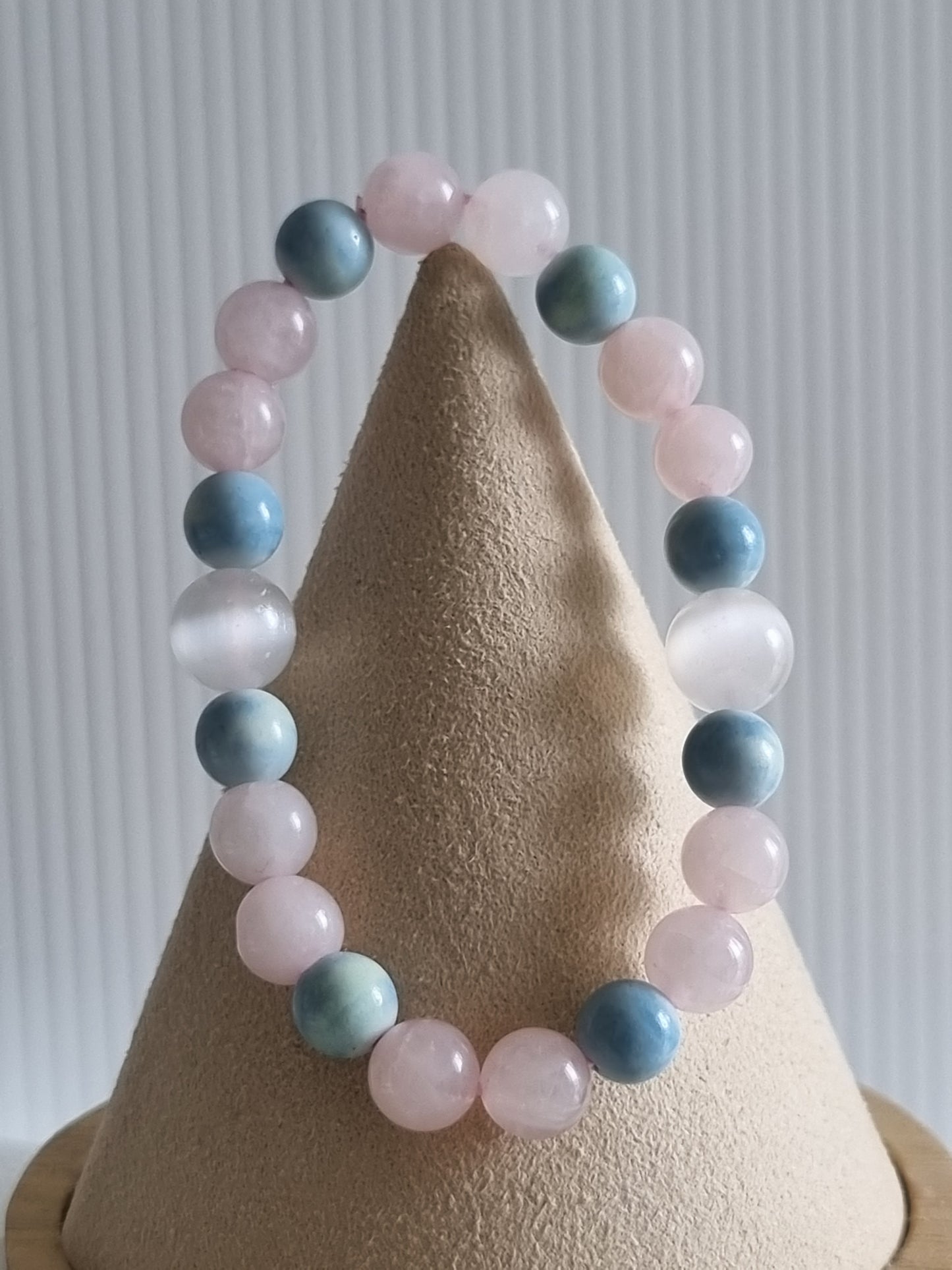 Rose Quartz/Mongolian Bracelet