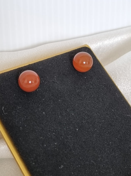 Carnelian Ear Stud