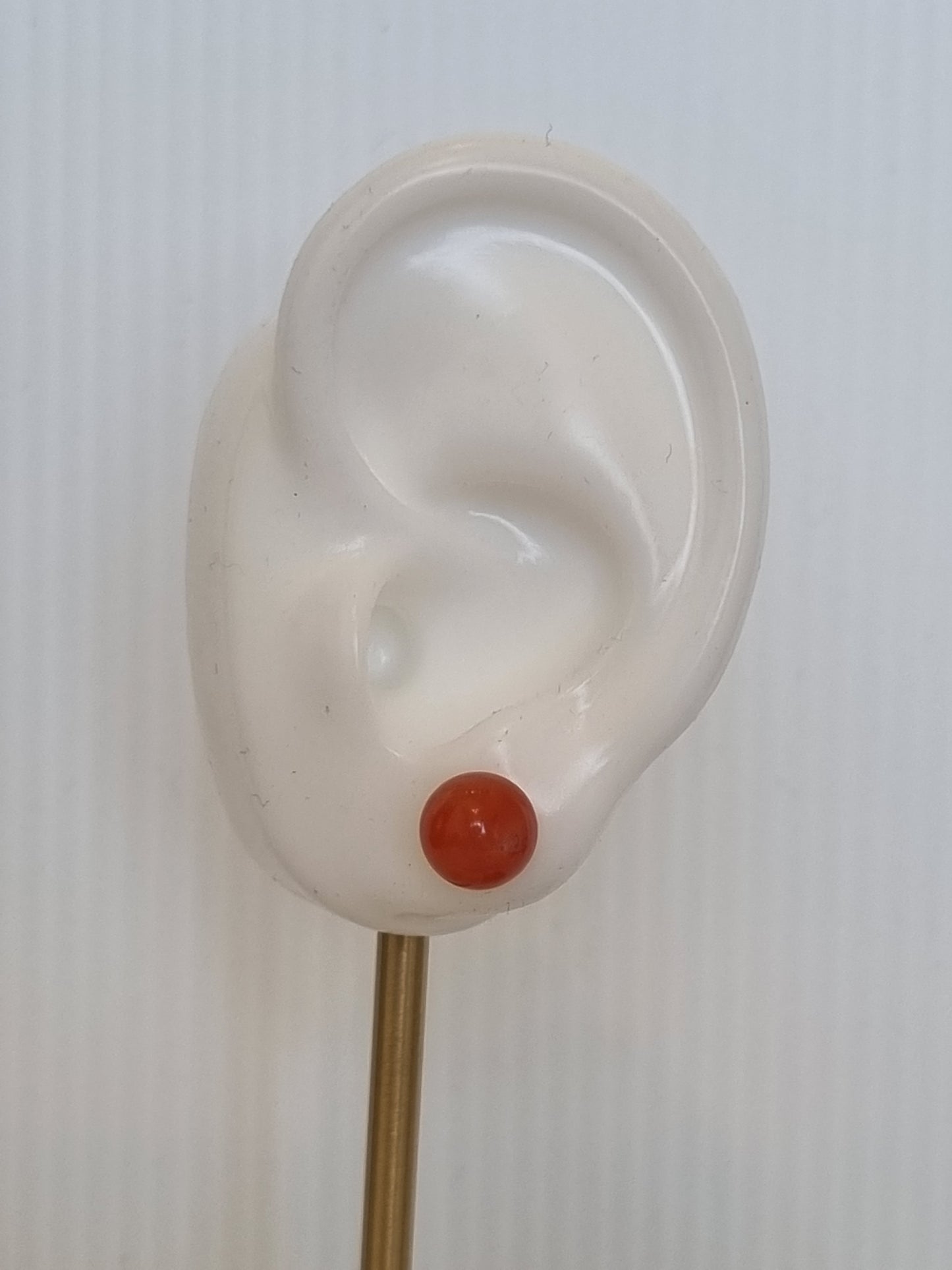 Carnelian Ear Stud