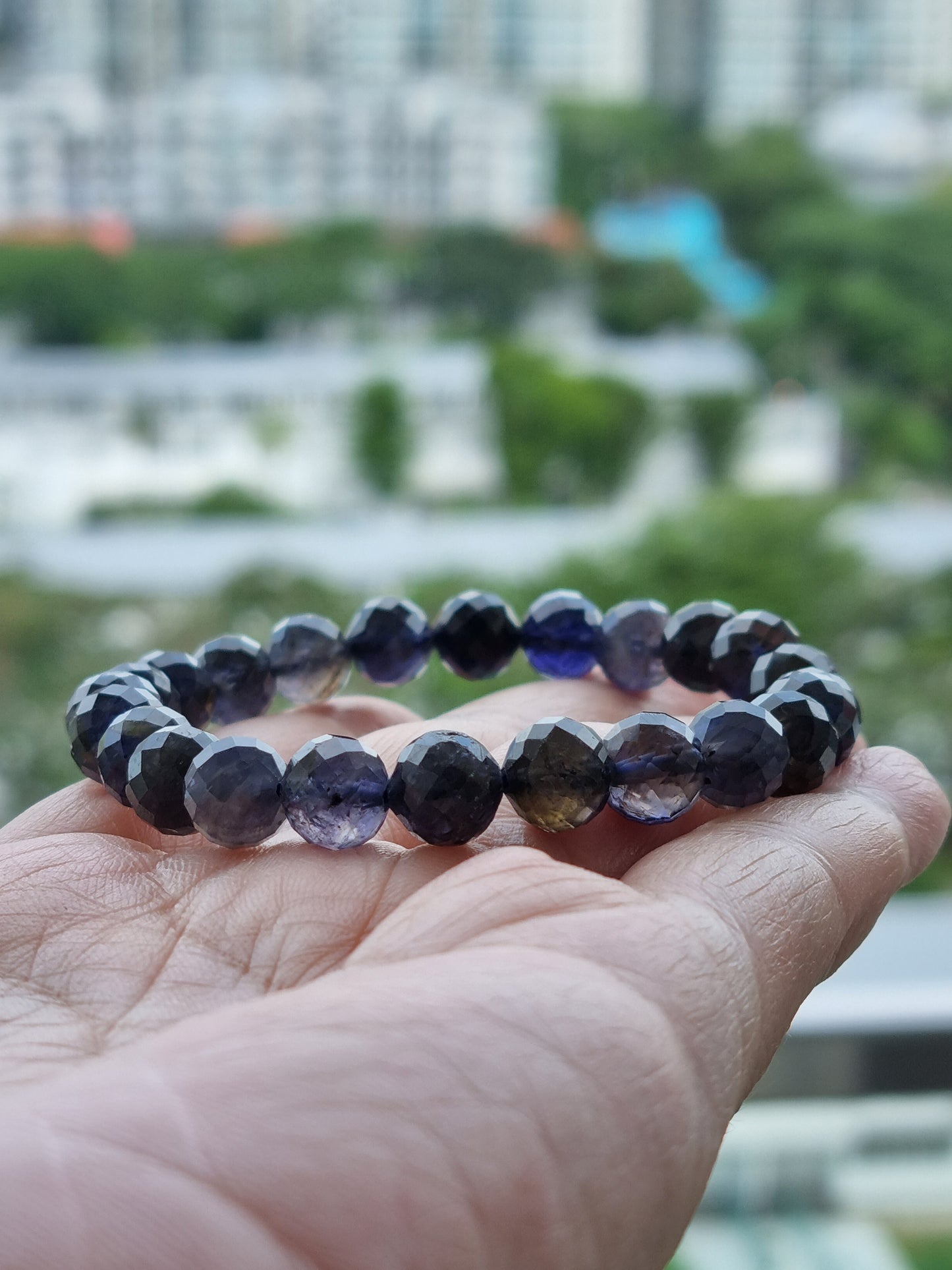 Faceted Iolite (Cordierite) Bracelet
