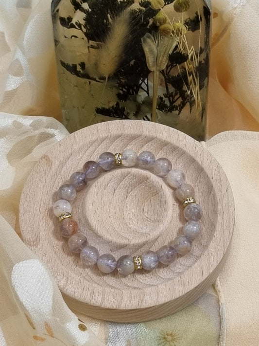 Amethyst Phantom Quartz Bracelet