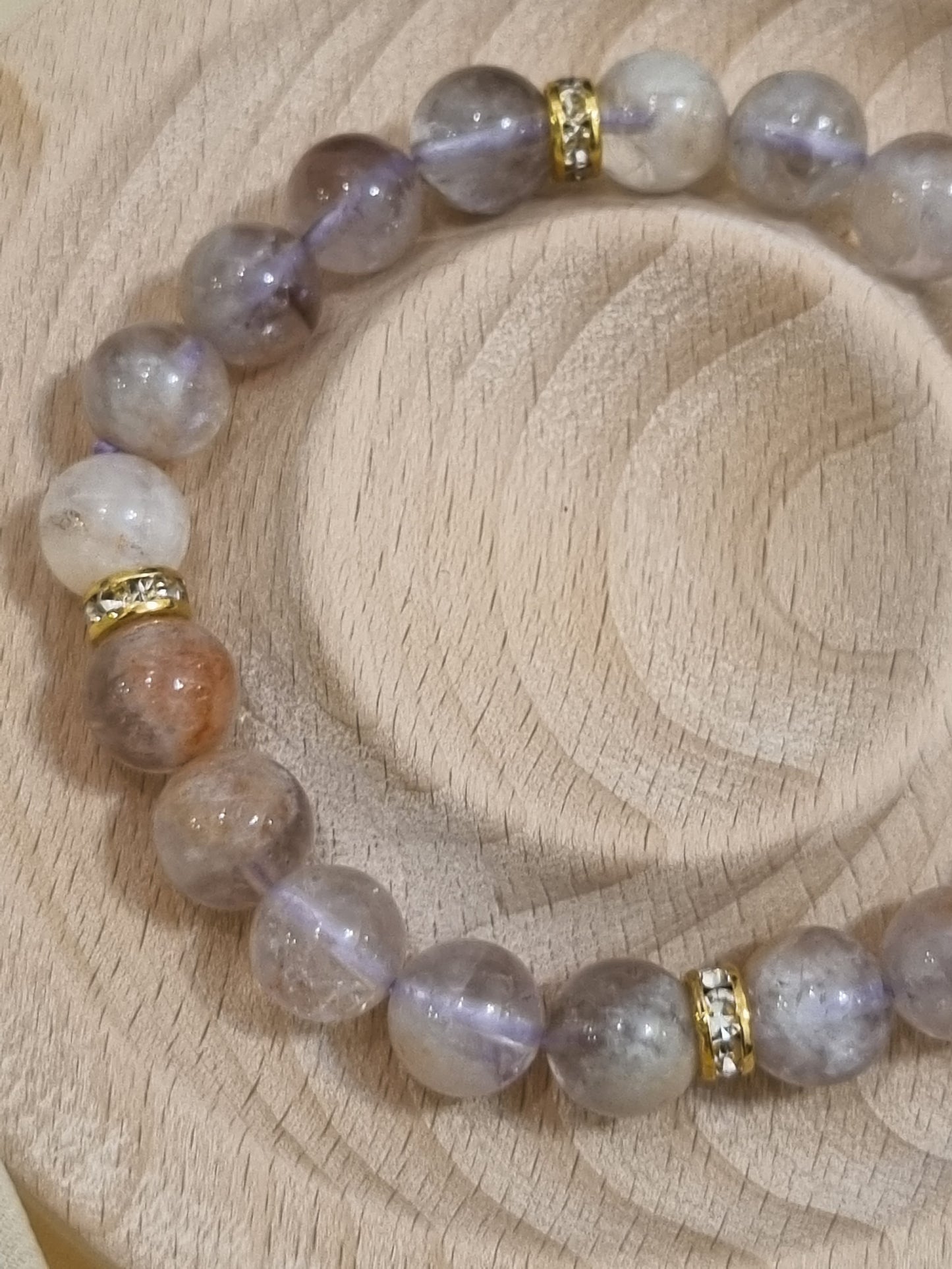 Amethyst Phantom Quartz Bracelet