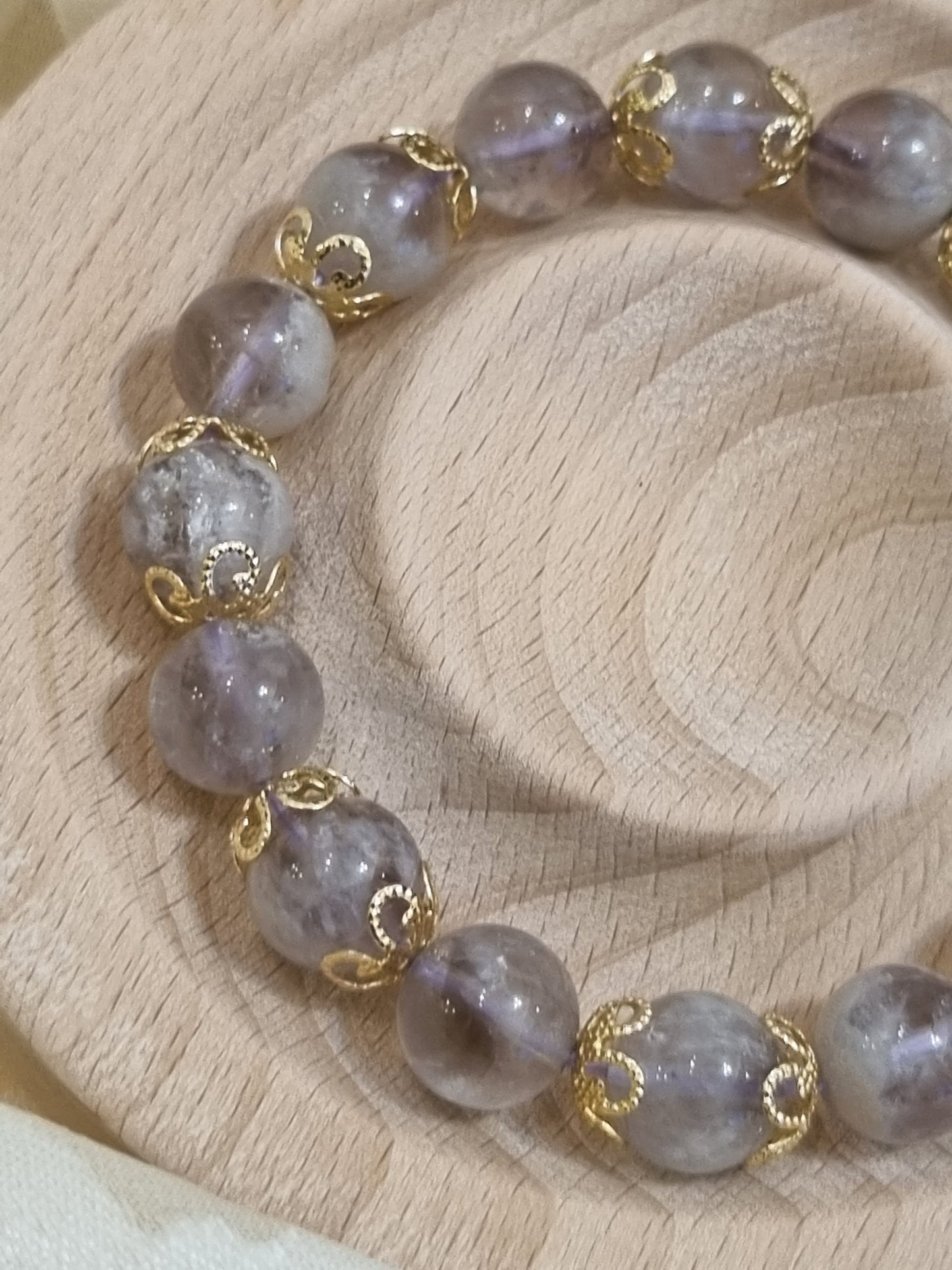 Amethyst Phantom Quartz Bracelet