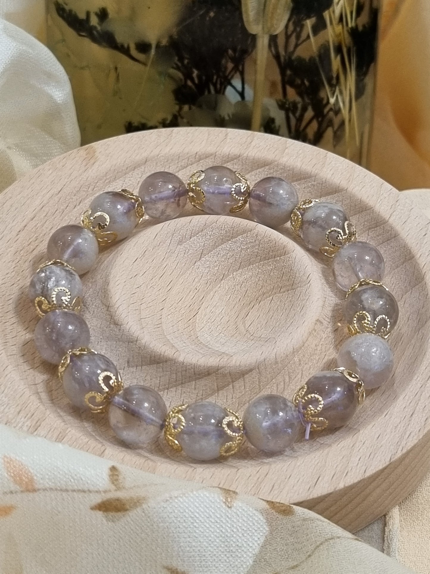 Amethyst Phantom Quartz Bracelet