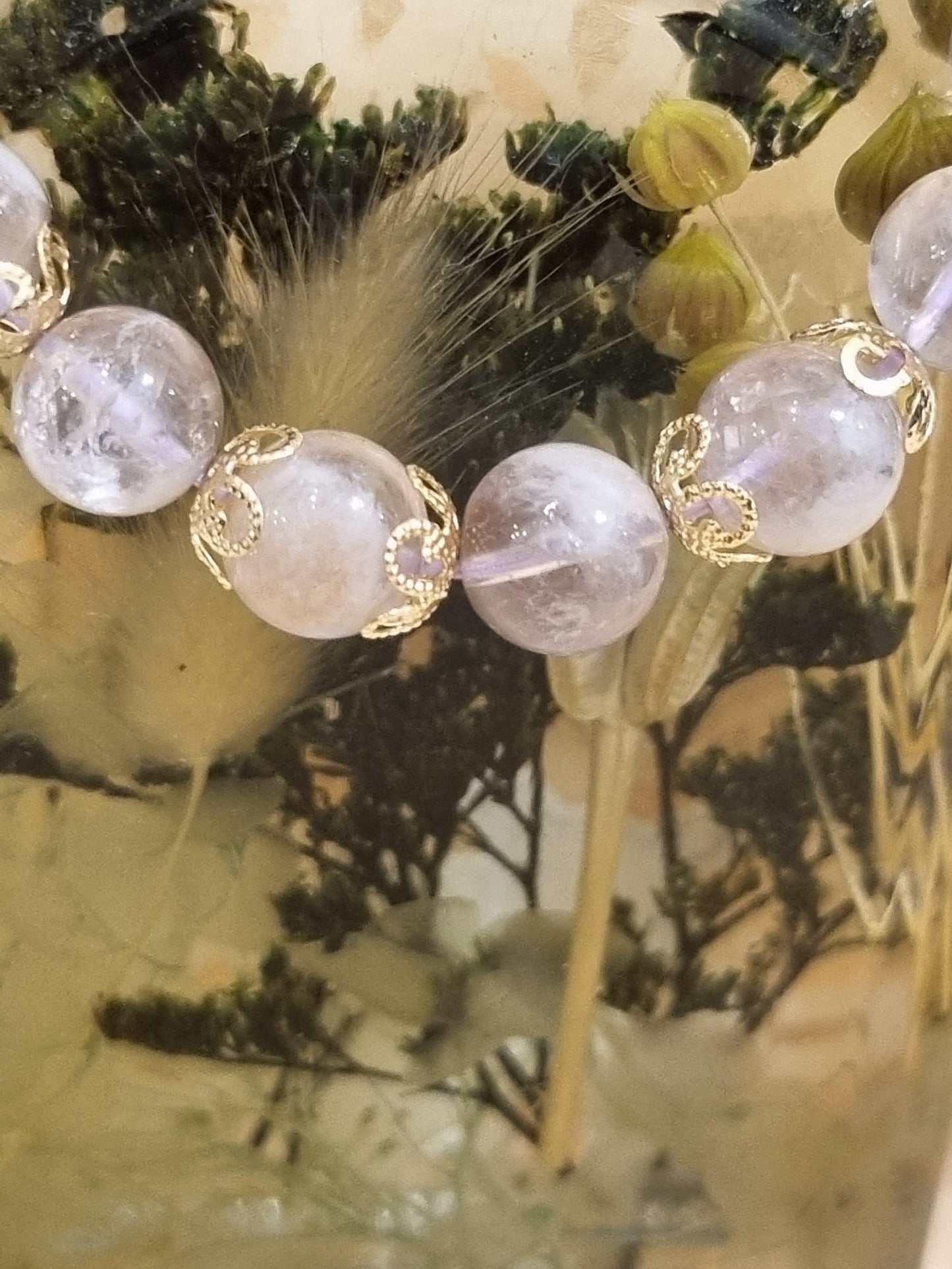 Amethyst Phantom Quartz Bracelet