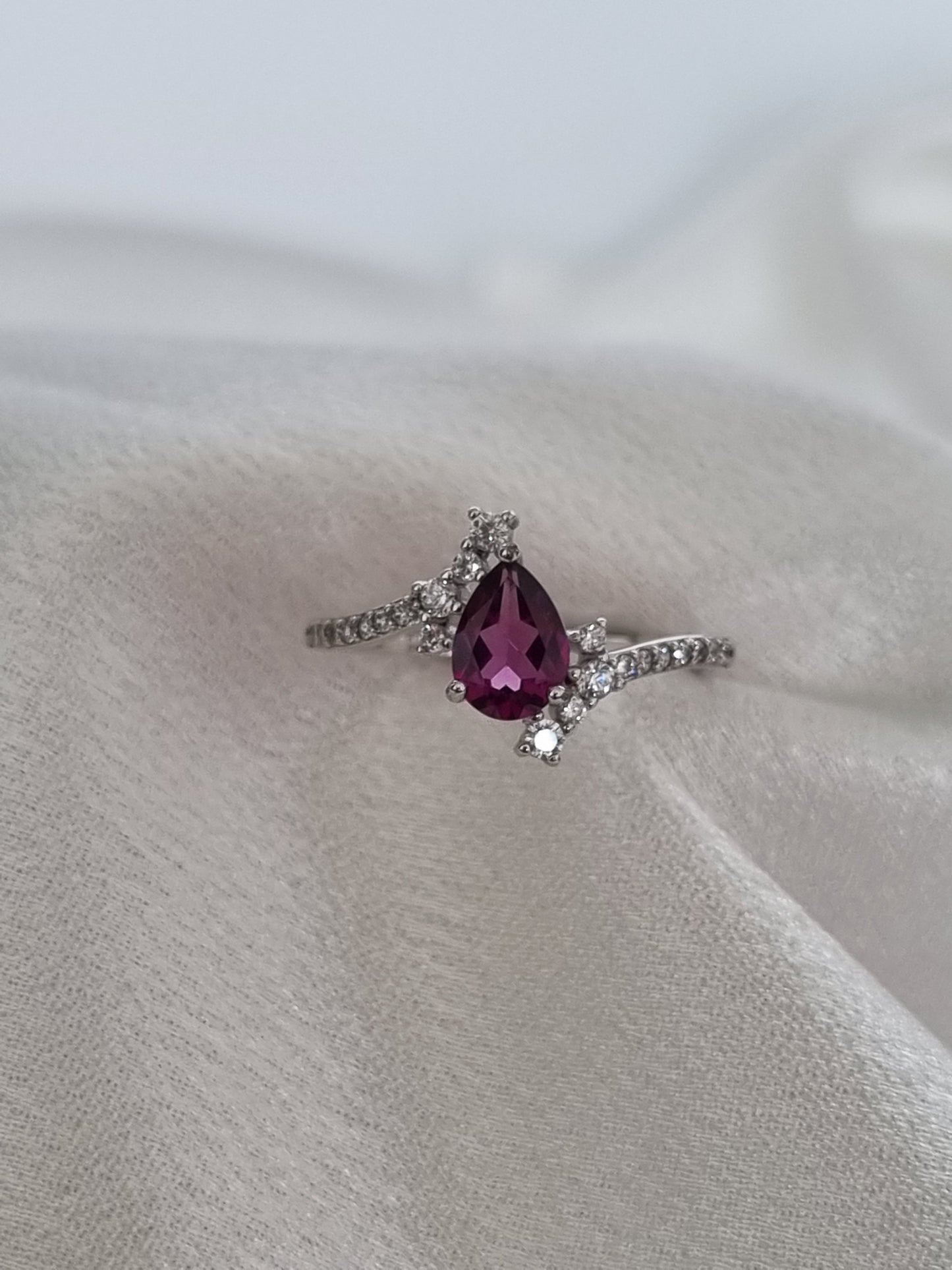 Rhodolite Garnet Ring