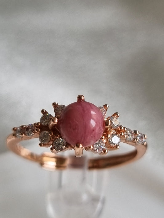 Rhodochrosite Rings