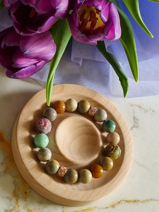 Rainbow Alashan Agate Bracelets