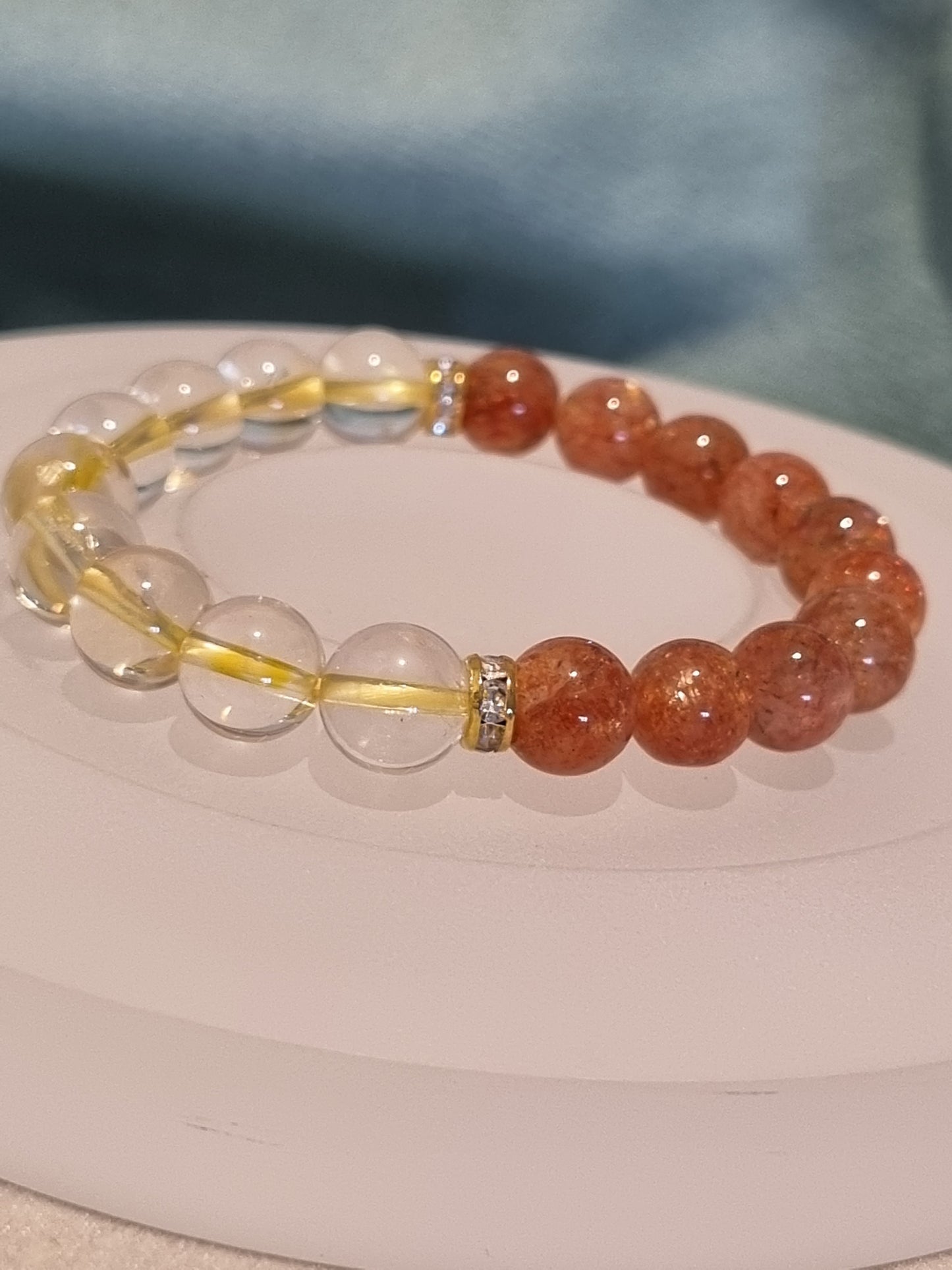 Citrine & Golden Sunstone Bracelet