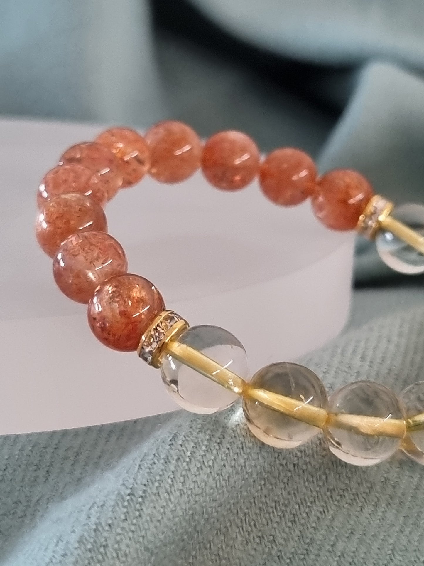 Citrine & Golden Sunstone Bracelet