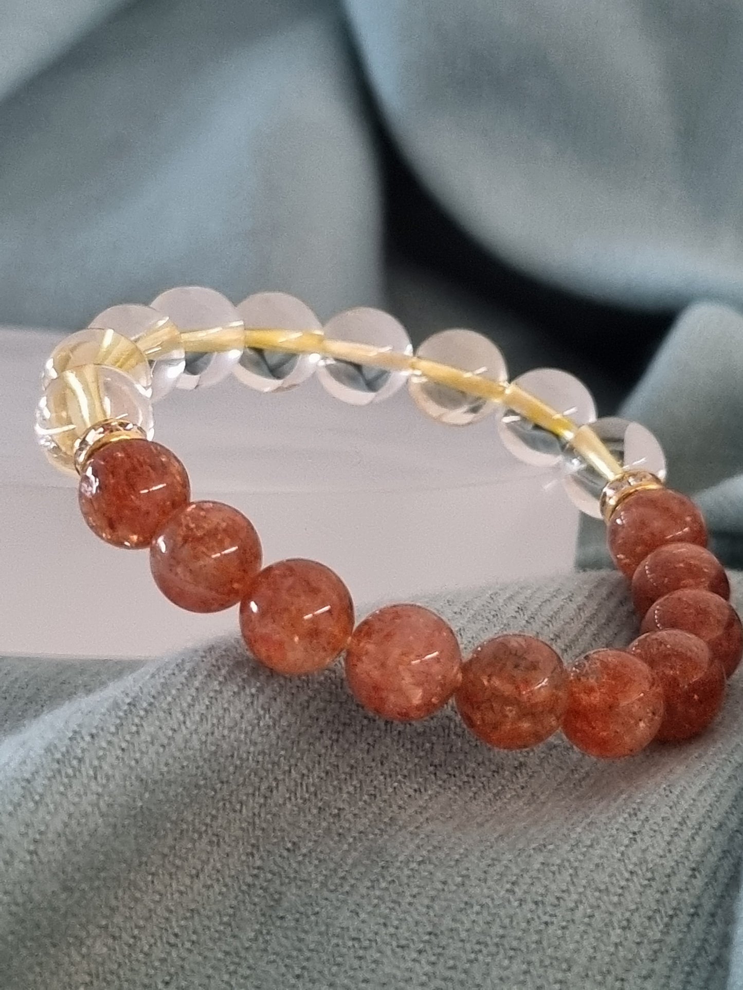 Citrine & Golden Sunstone Bracelet