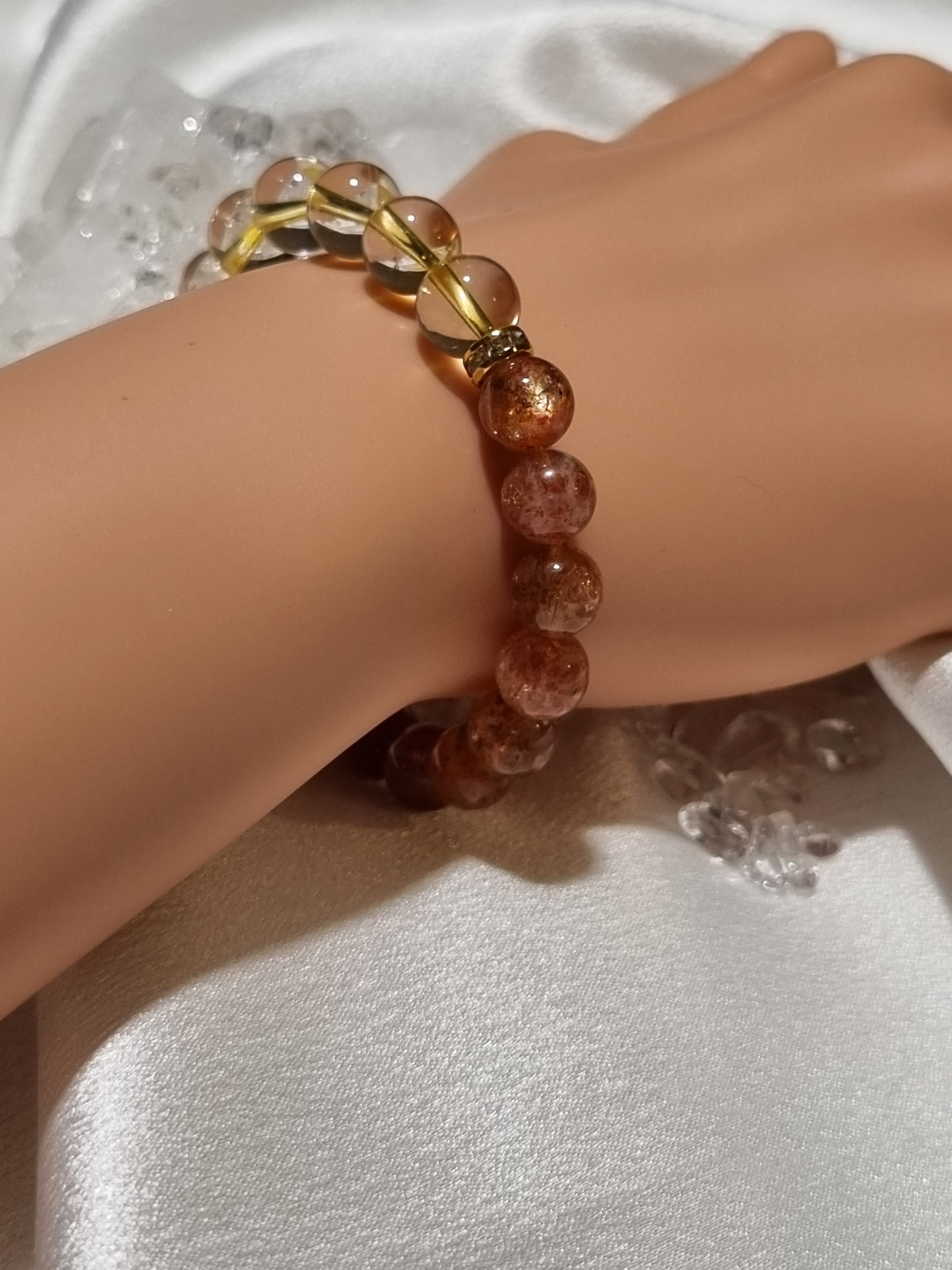 Citrine & Golden Sunstone Bracelet