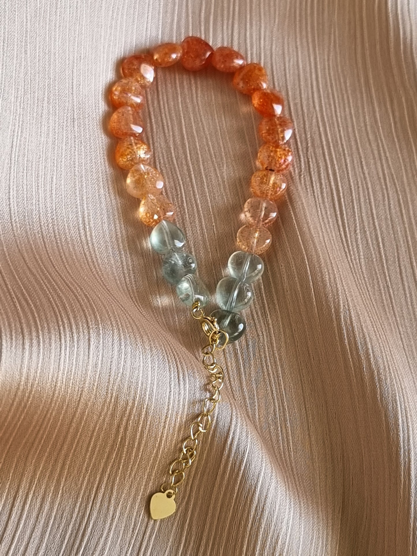 Arusha Sunstone Heart Bracelet