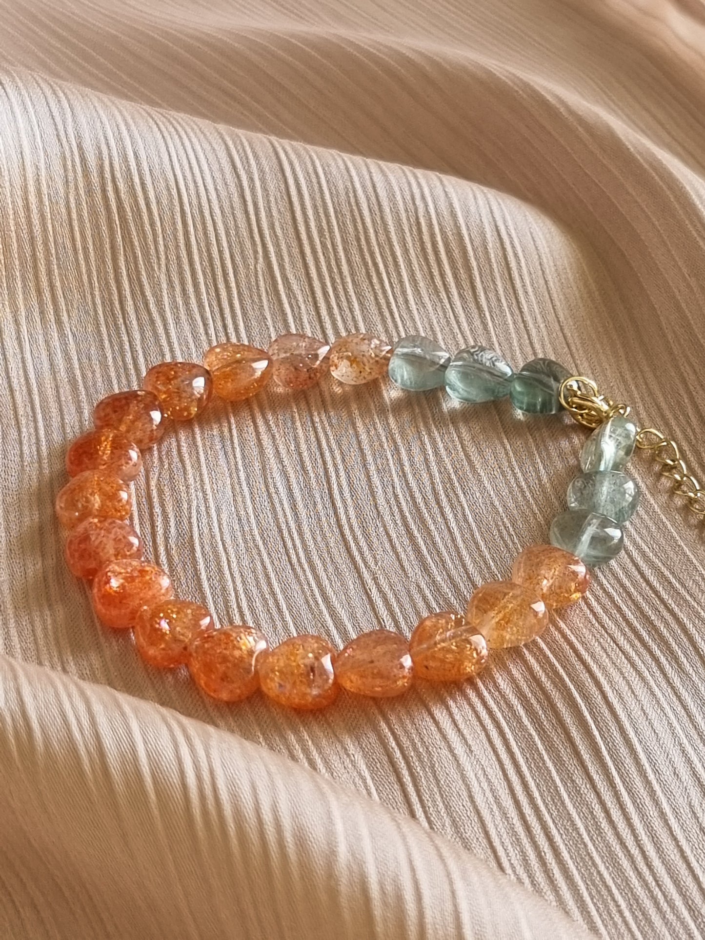 Arusha Sunstone Heart Bracelet