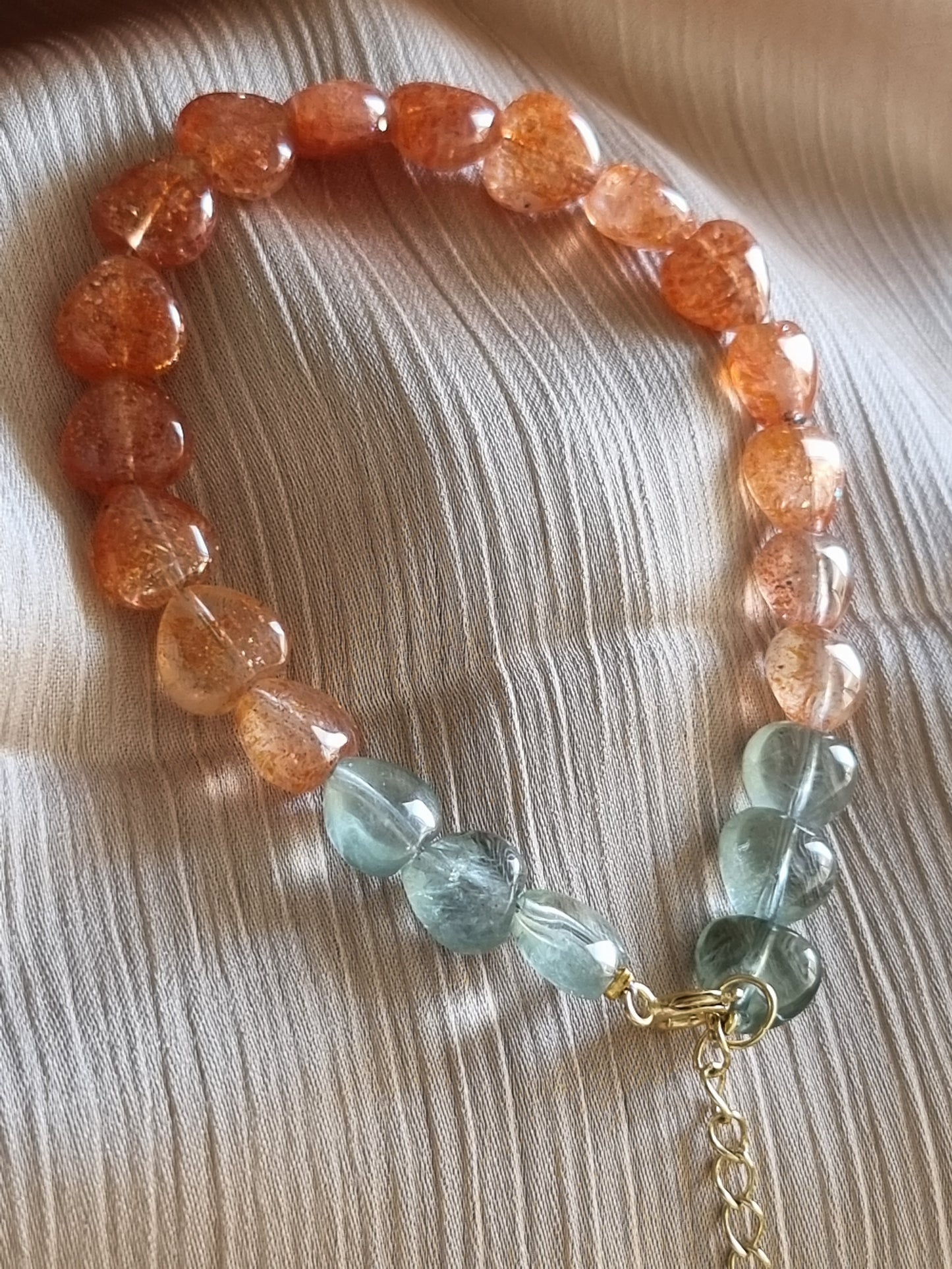 Arusha Sunstone Heart Bracelet