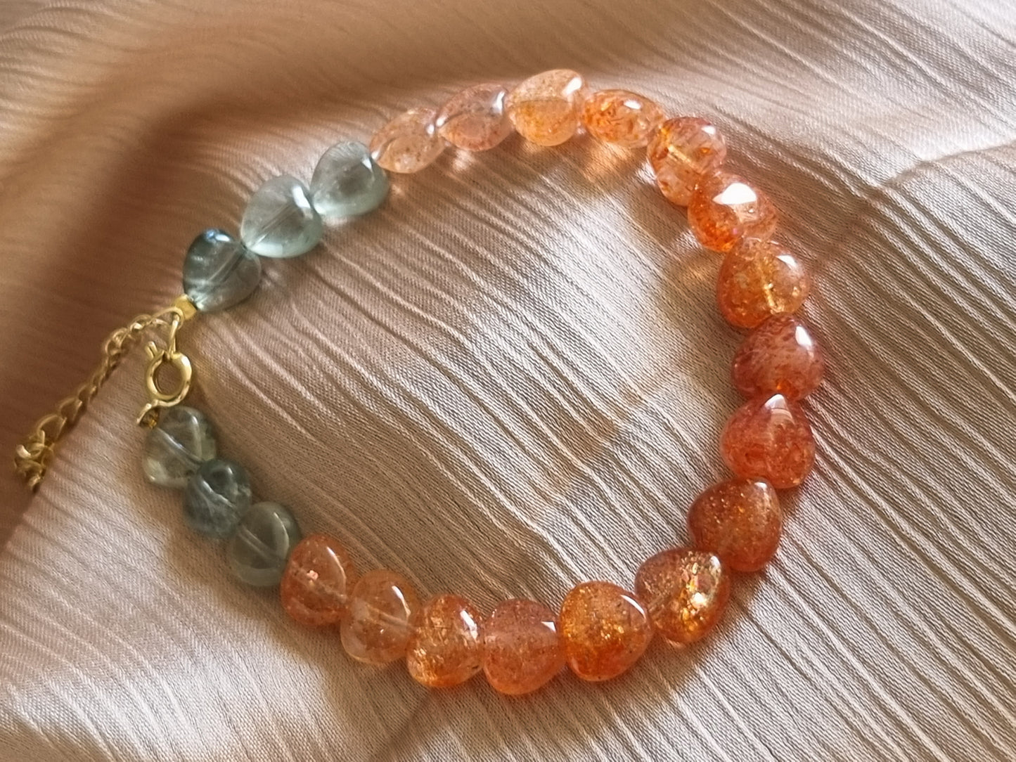 Arusha Sunstone Heart Bracelet