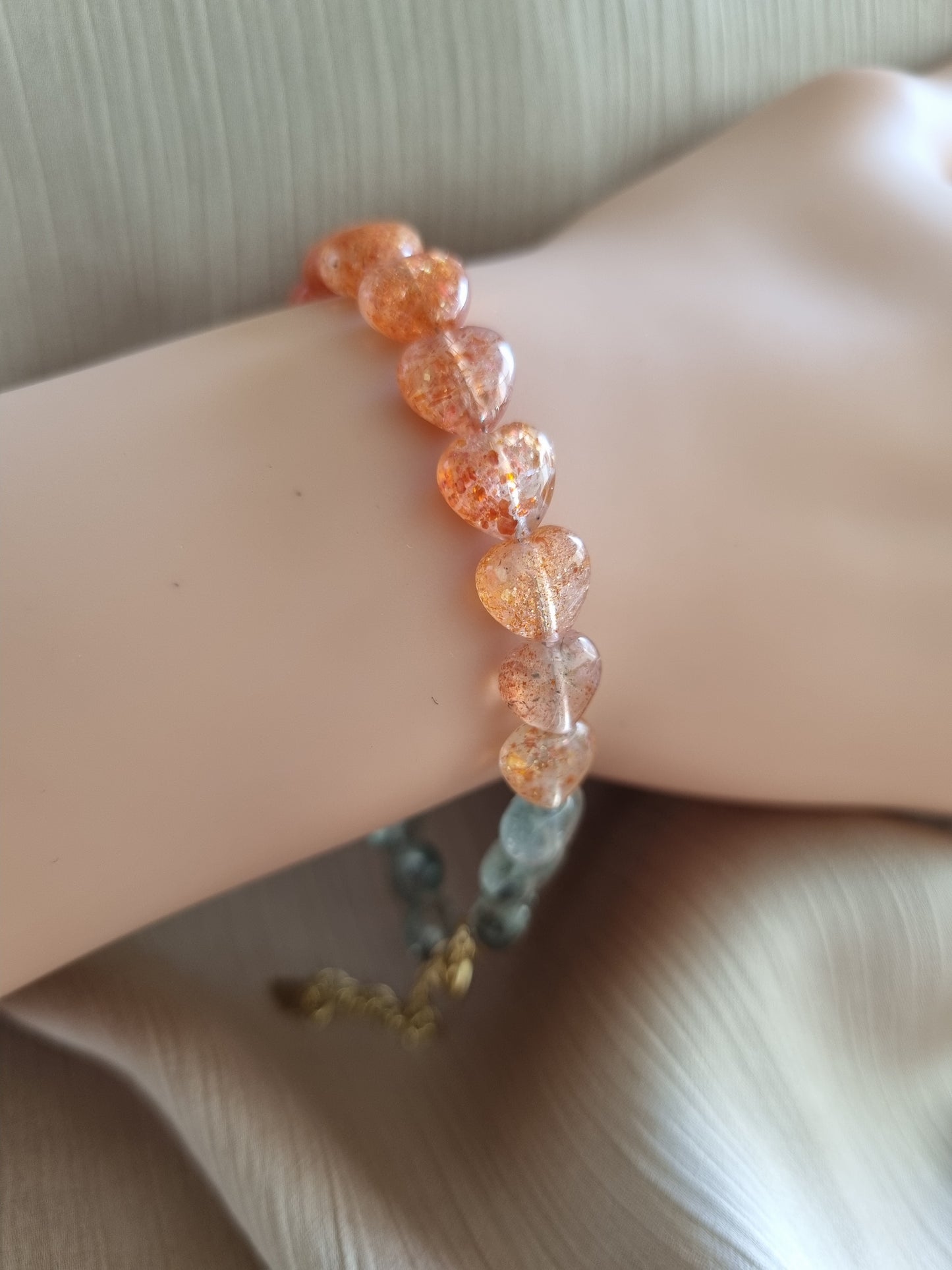 Arusha Sunstone Heart Bracelet